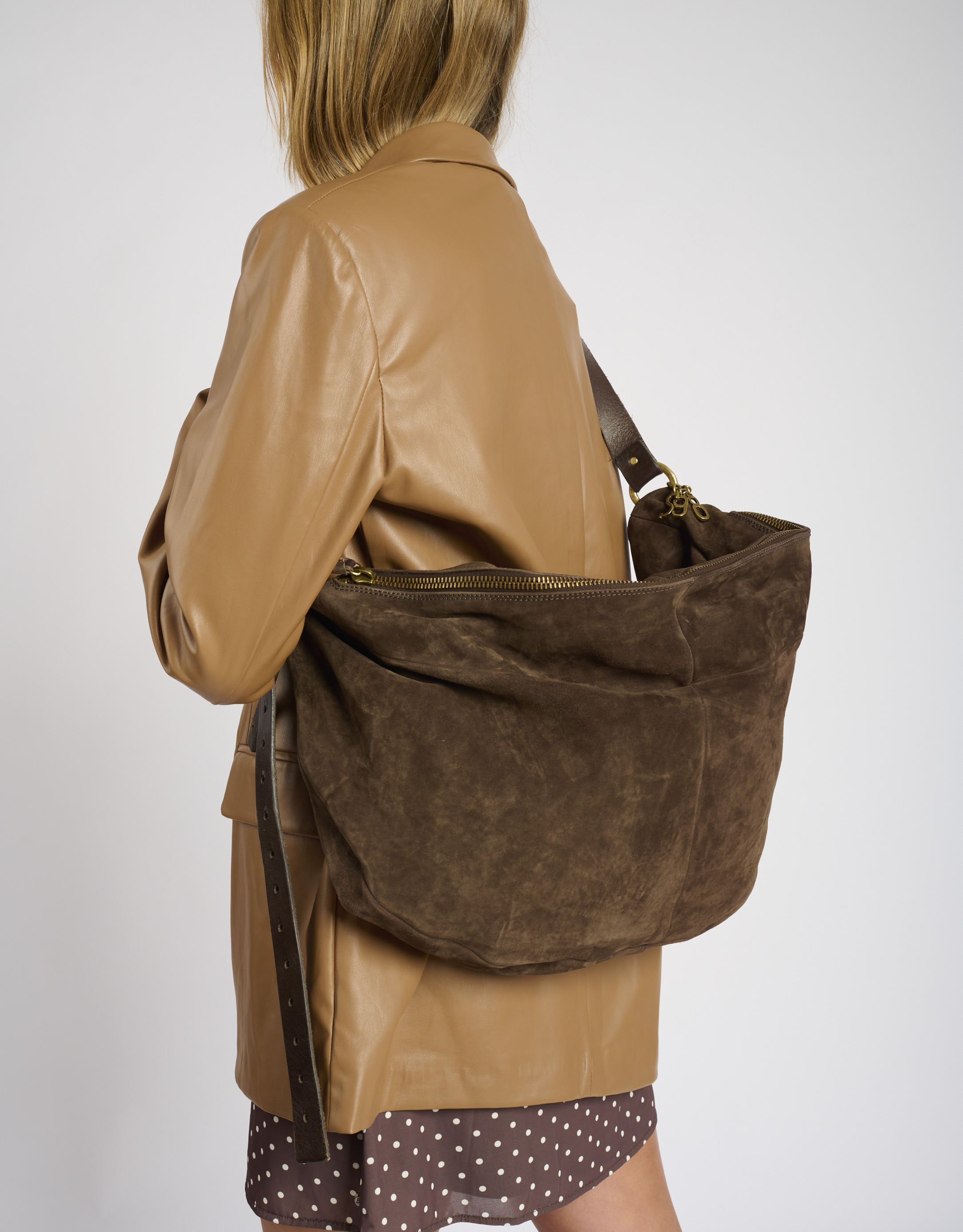 נעלי נשים - A.S. 98 - תיק צד GAIA - חום כהה1