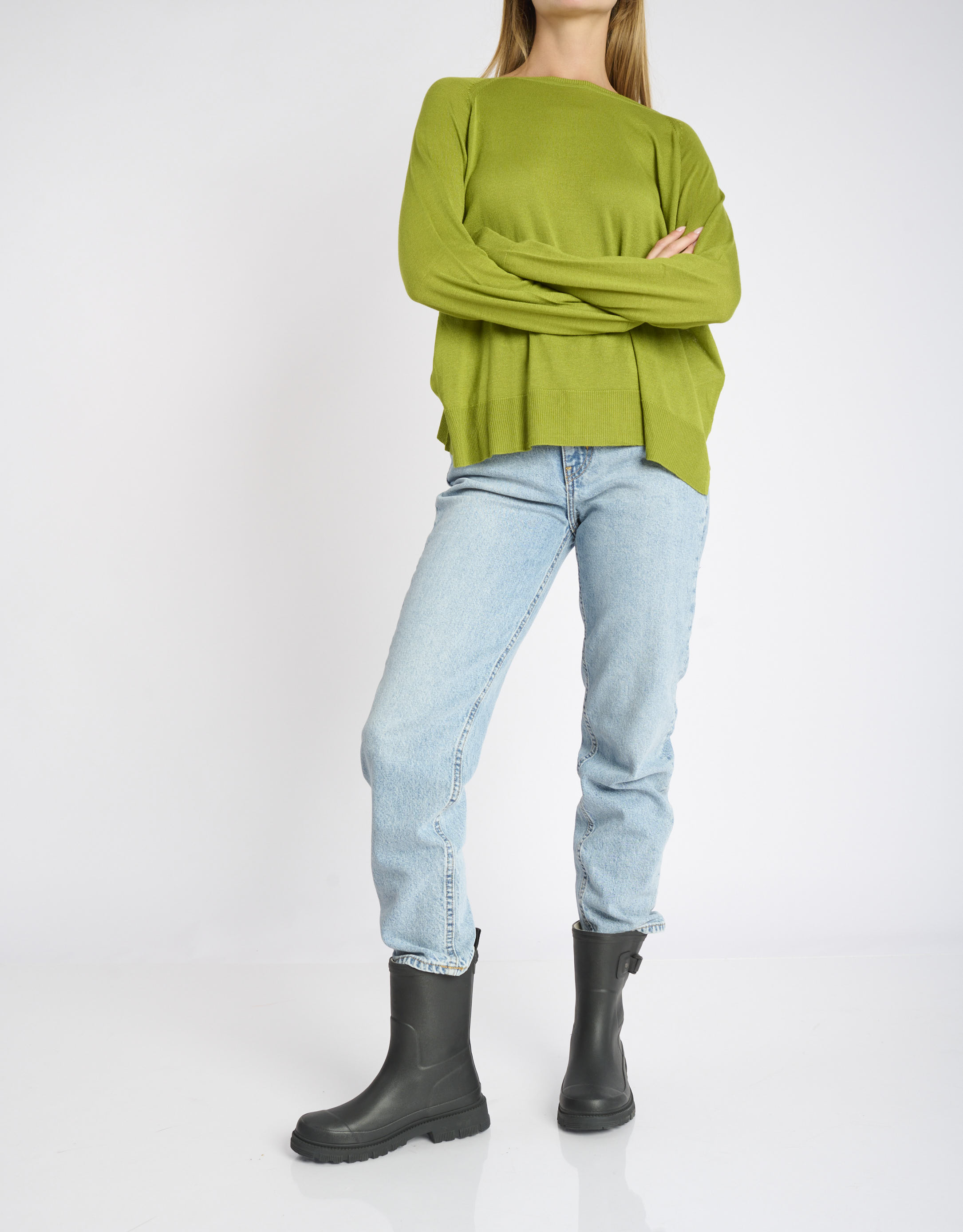 נעלי נשים - Verbenas - מגפי גומי LINA - שחור1