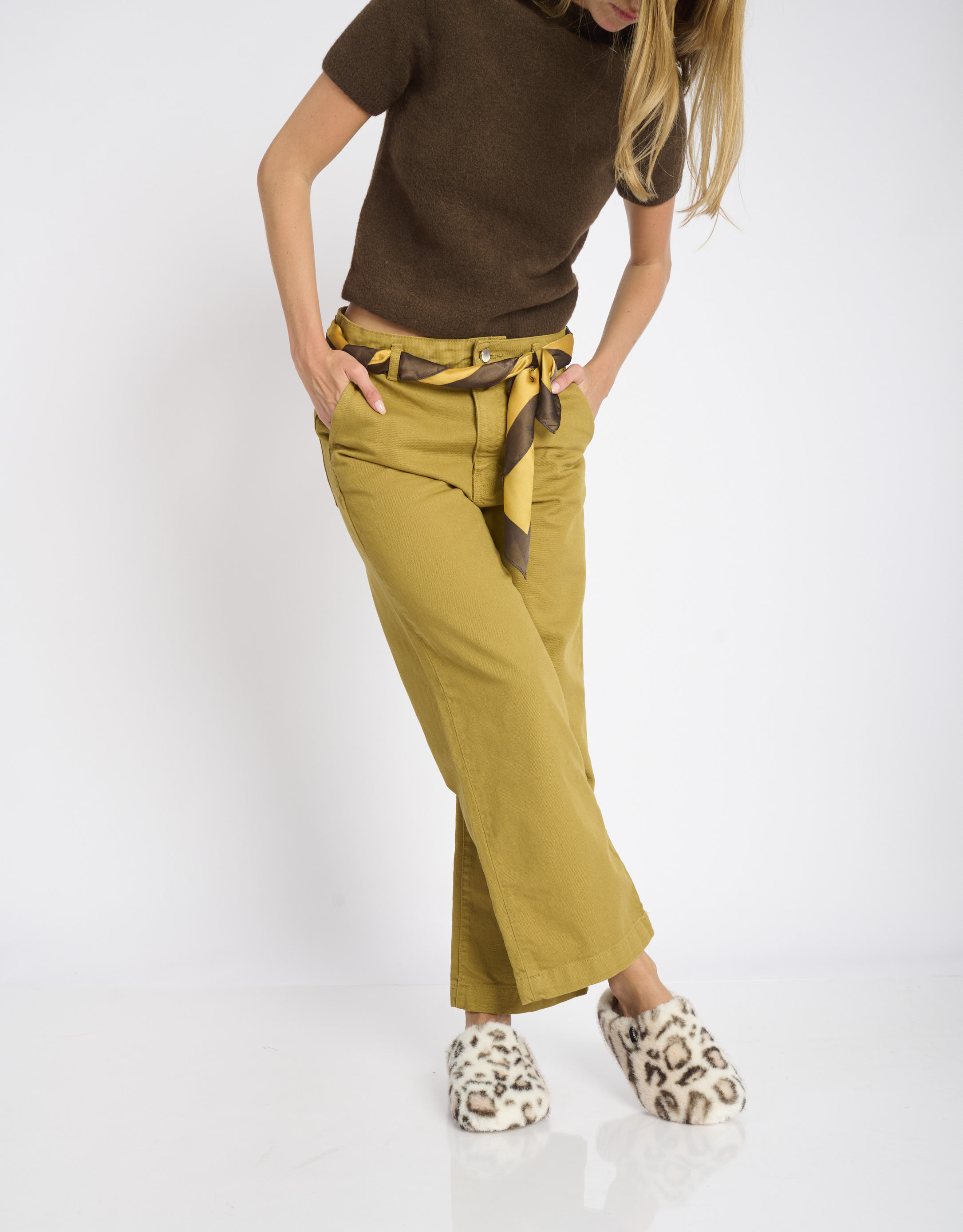 נעלי נשים - Verbenas - נעלי בית מנומרות YORK FUR - ורוד1