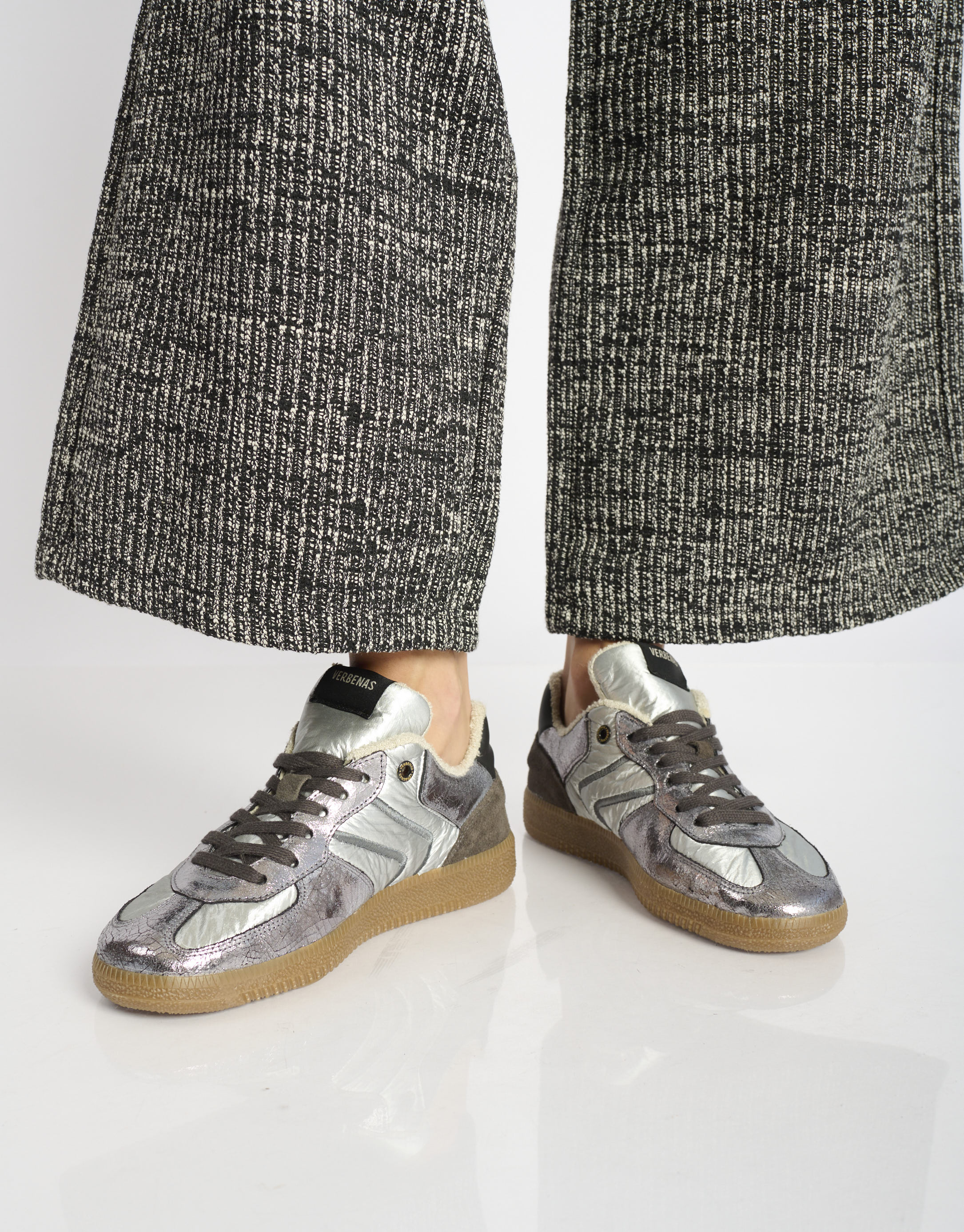 נעלי נשים - Verbenas - סניקרס SORA SKAT - כסף3