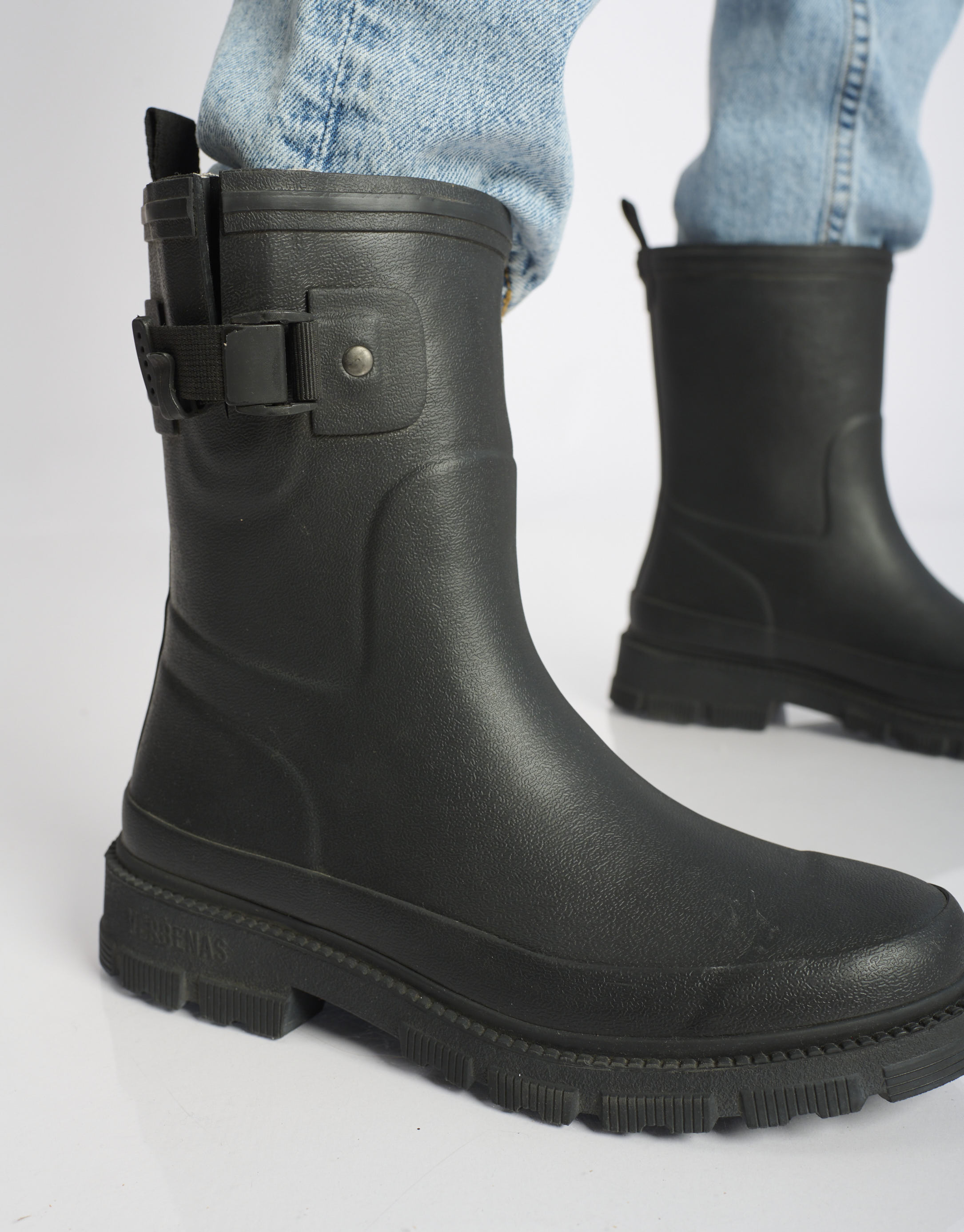 נעלי נשים - Verbenas - מגפי גומי LINA - שחור3