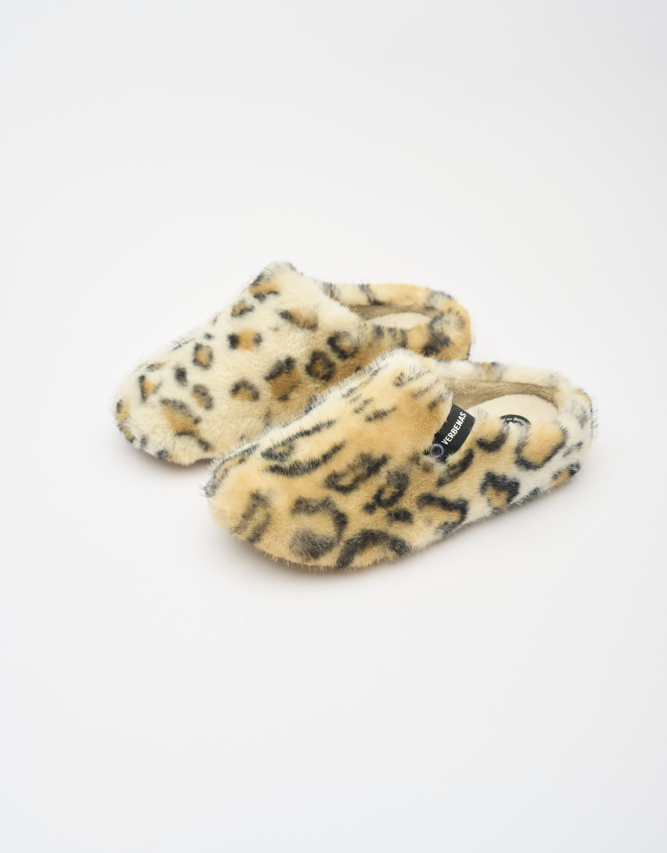 נעלי נשים - Verbenas - נעלי בית מנומרות YORK FUR - קאמל4