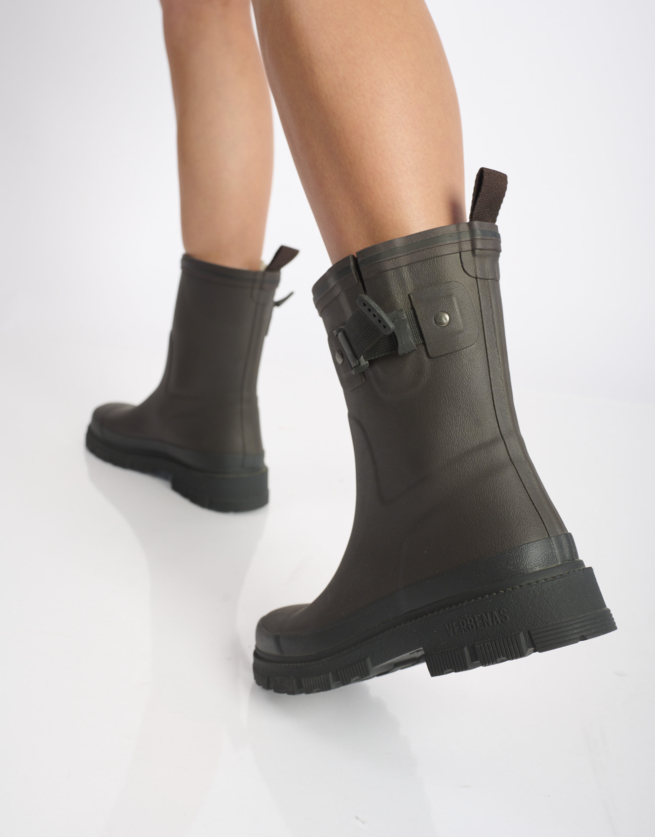 נעלי נשים - Verbenas - מגפי גומי LINA - חום4