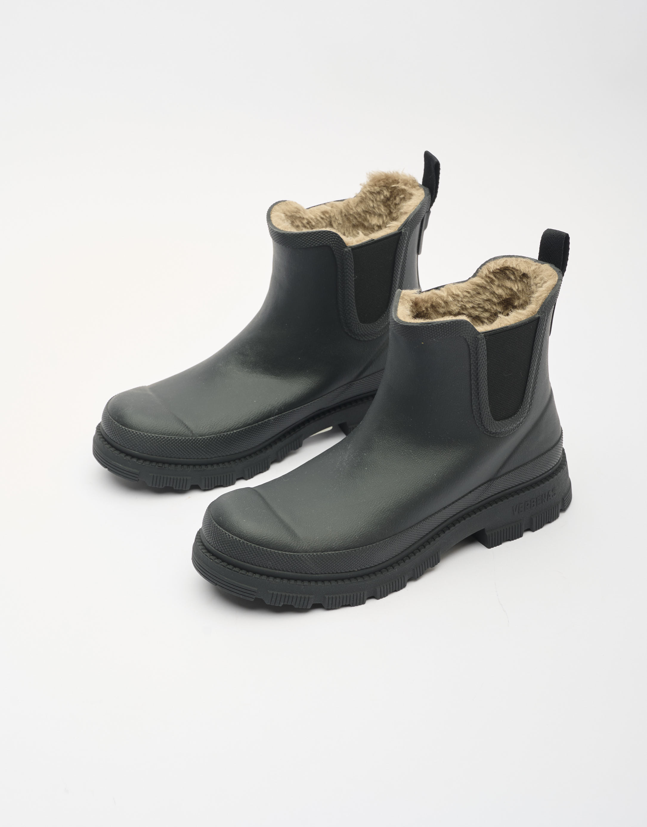 נעלי נשים - Verbenas - מגפוני גומי עם פרווה LUA - שחור4