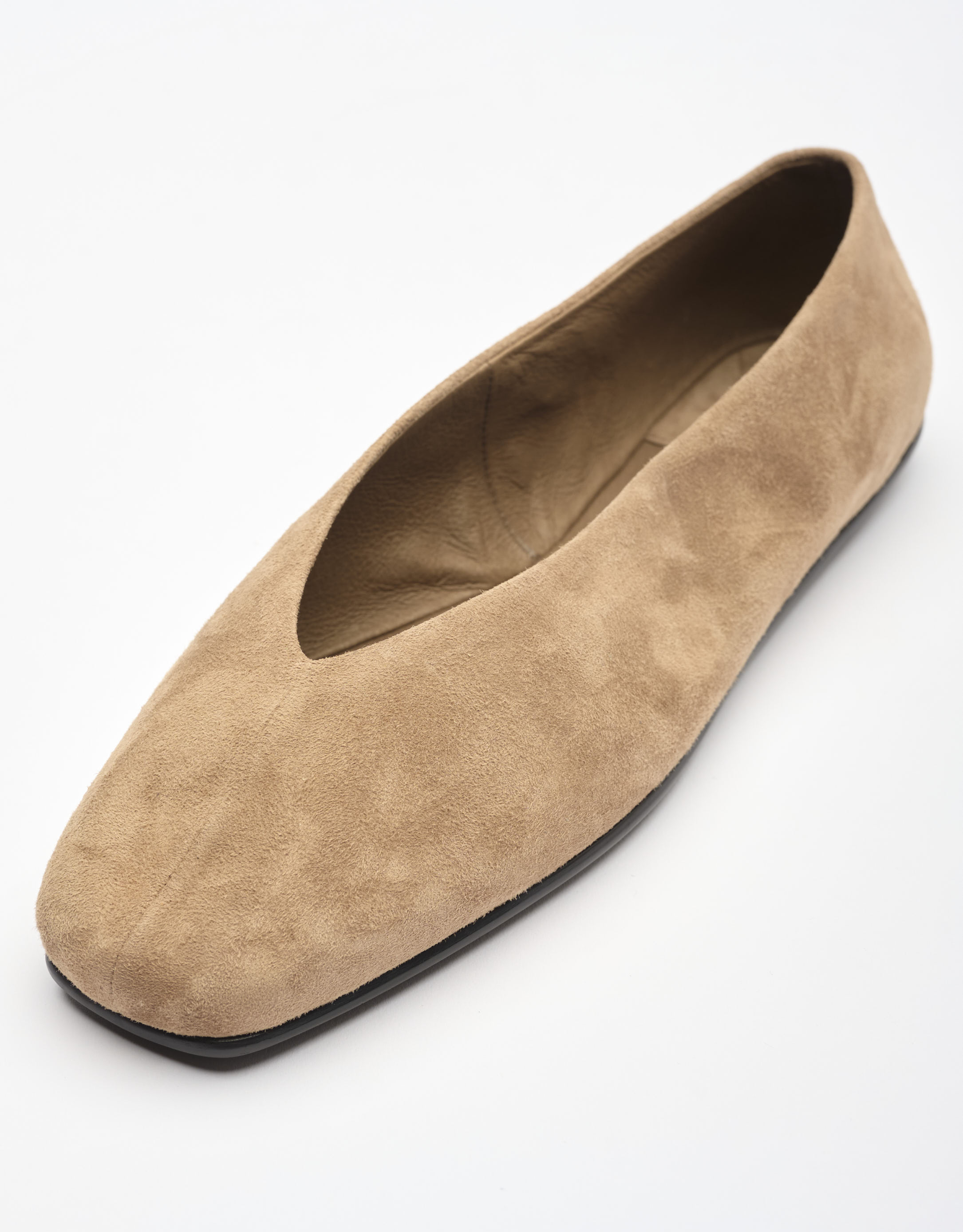 נעלי נשים - Jeffrey Campbell - נעלי סירה שטוחות FATHOM - בז'4