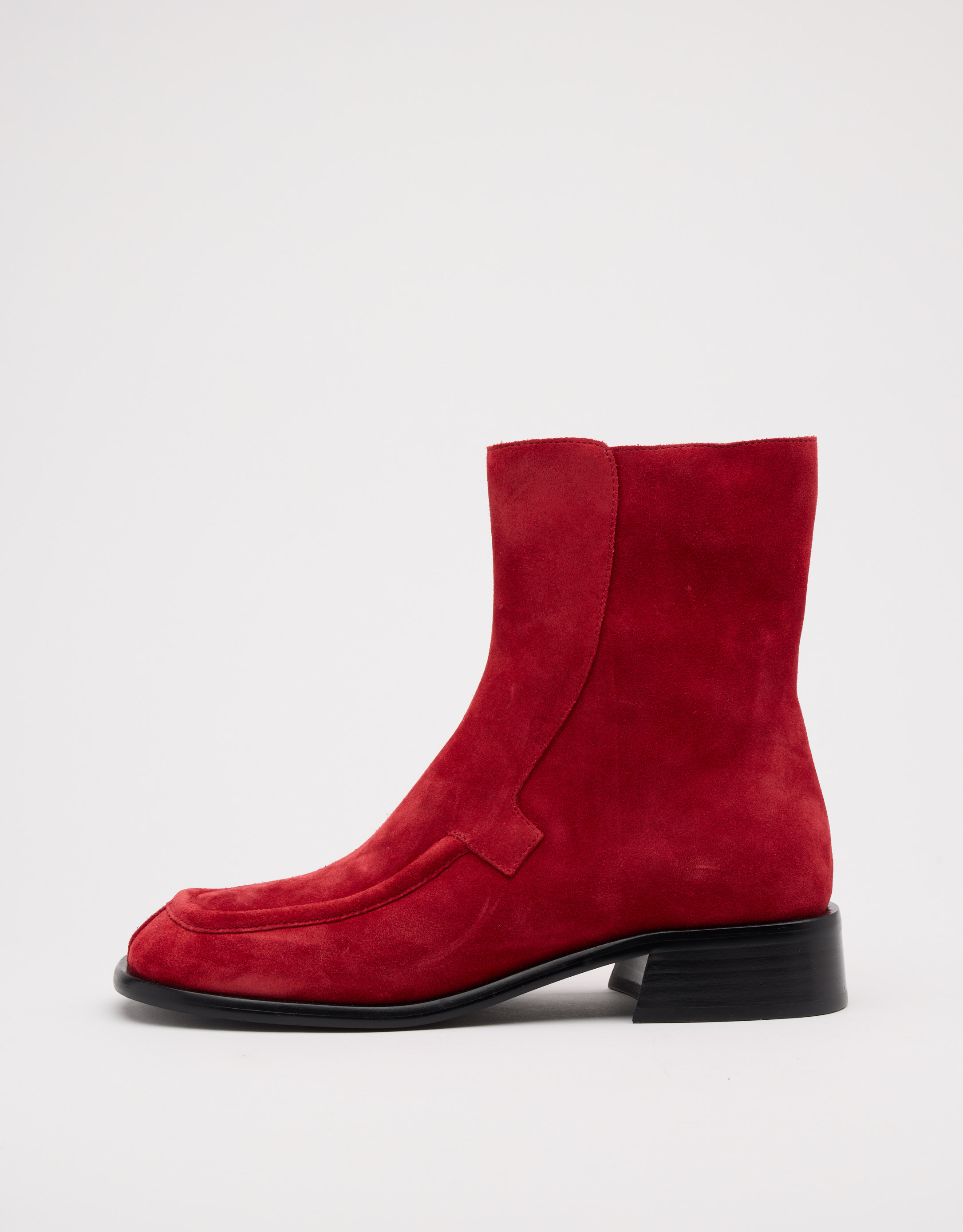 נעלי נשים - Jeffrey Campbell - מגפונים שטוחים מזמש  ODET - אדום4