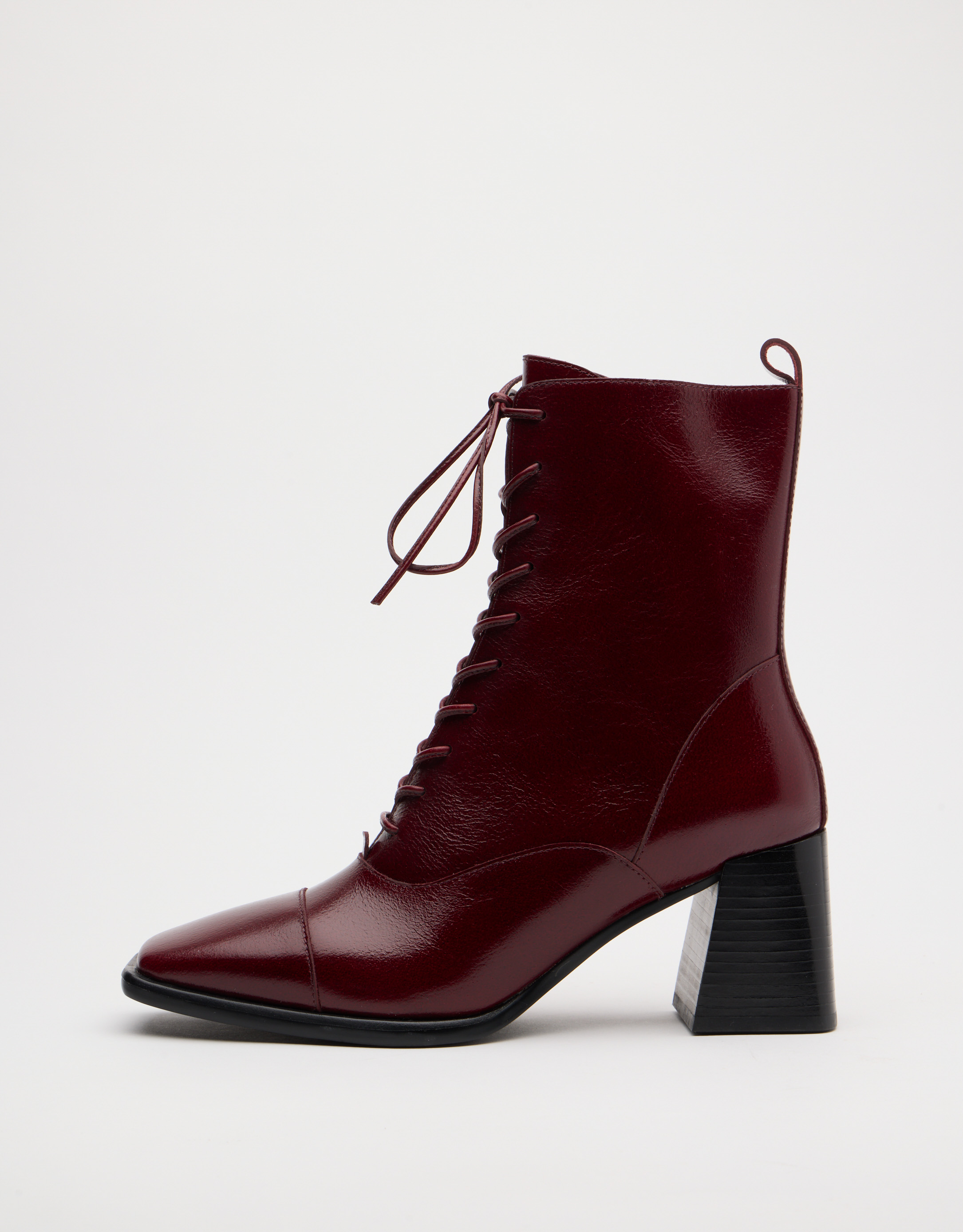 נעלי נשים - Jeffrey Campbell - מגפוני עקב WESTLYN - בורדו4