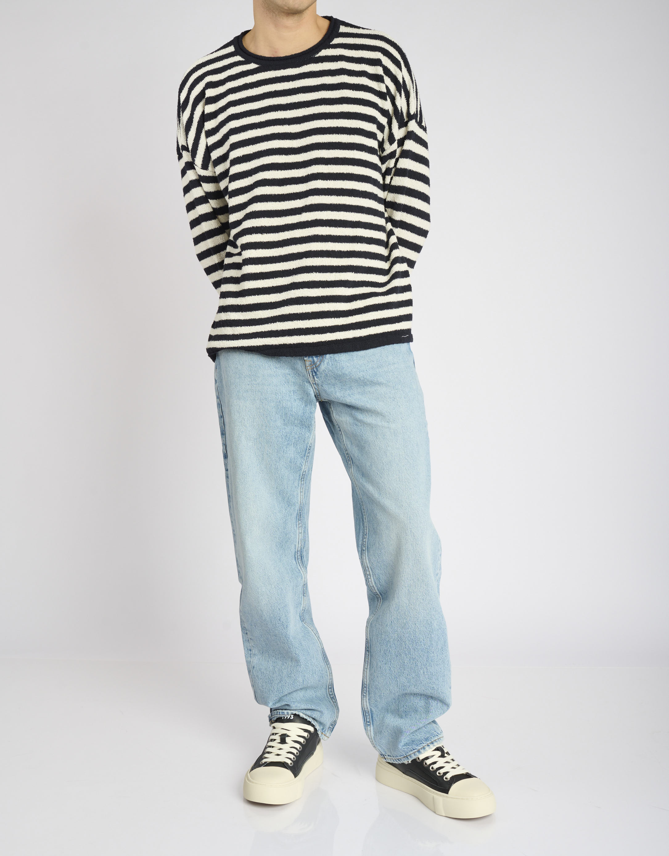 נעלי גברים - Acupuncture - סניקרס דמוי עור AFC - שחור3