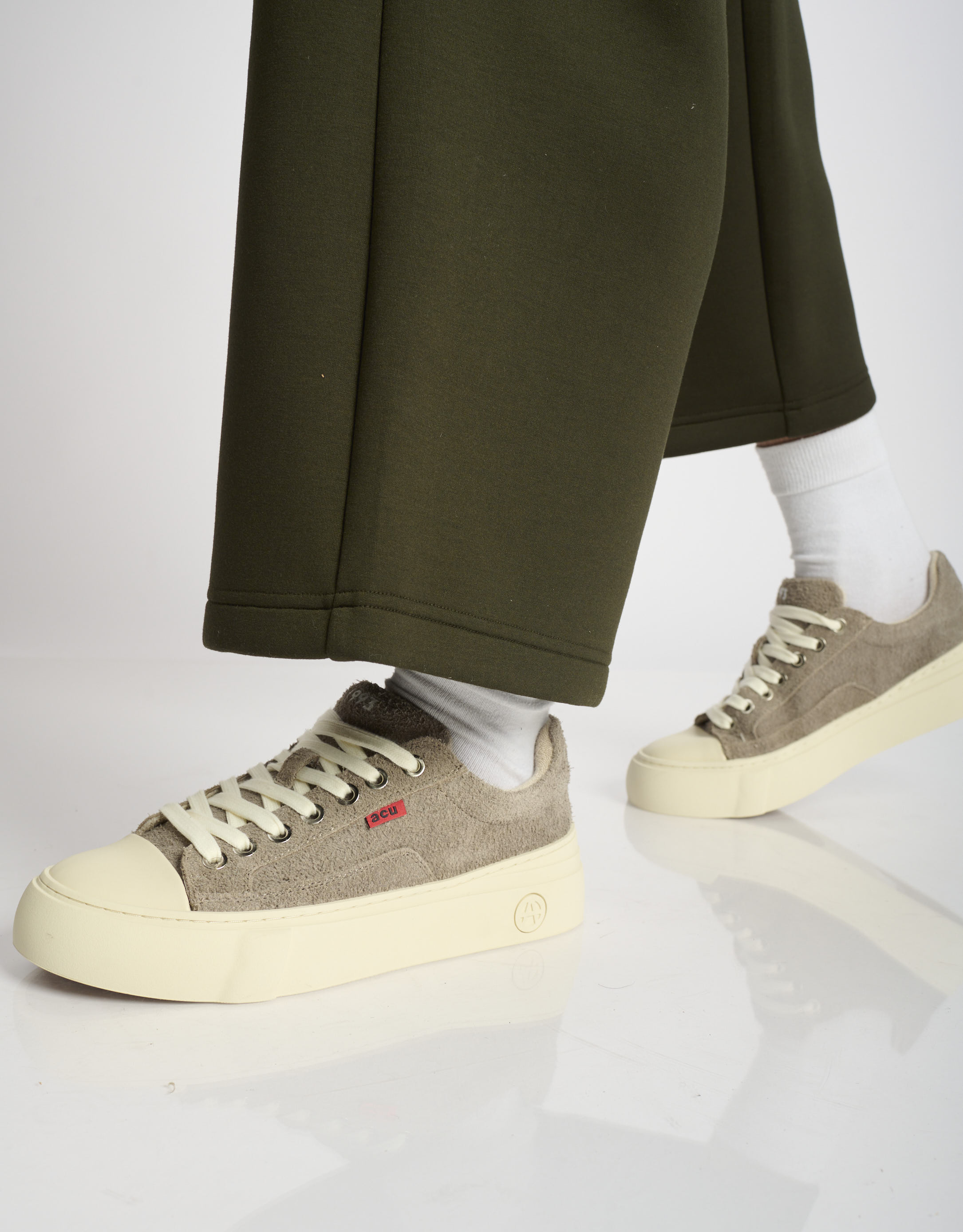 נעלי גברים - Acupuncture - סניקרס מזמש AFC - אפור4