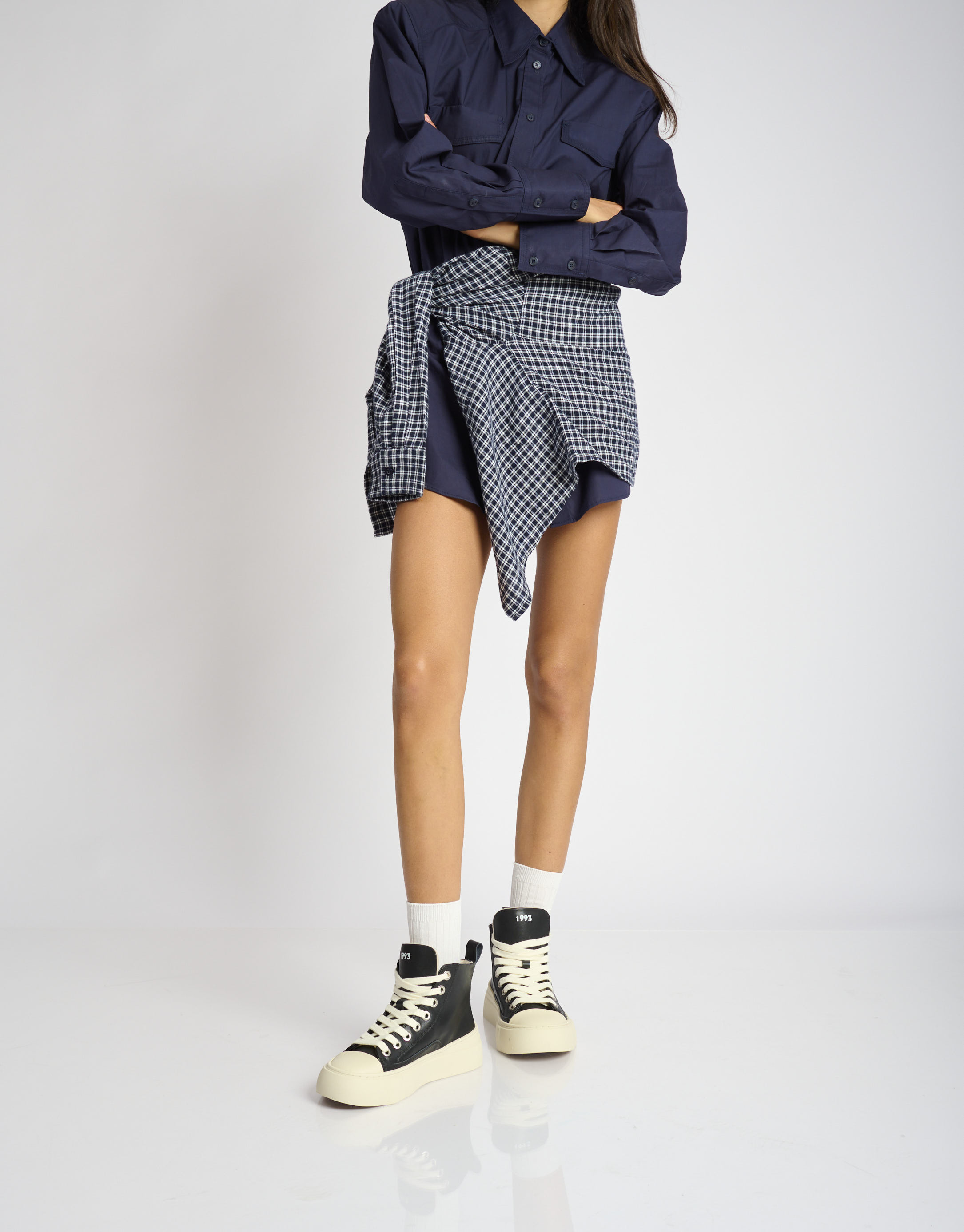 נעלי נשים - Acupuncture - סניקרס גבוהות  AFC - שחור2