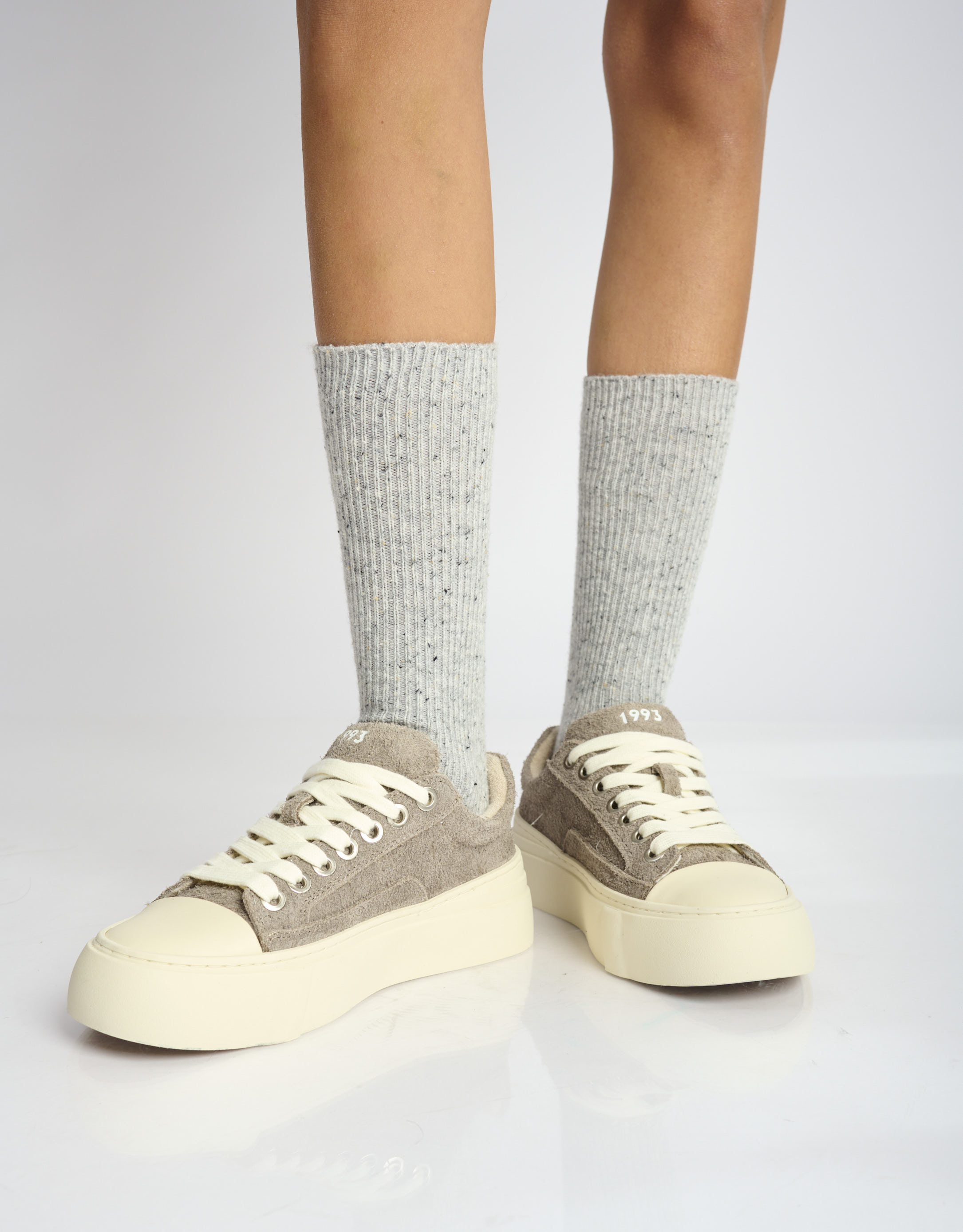 נעלי נשים - Acupuncture - סניקרס מזמש AFC - אפור3