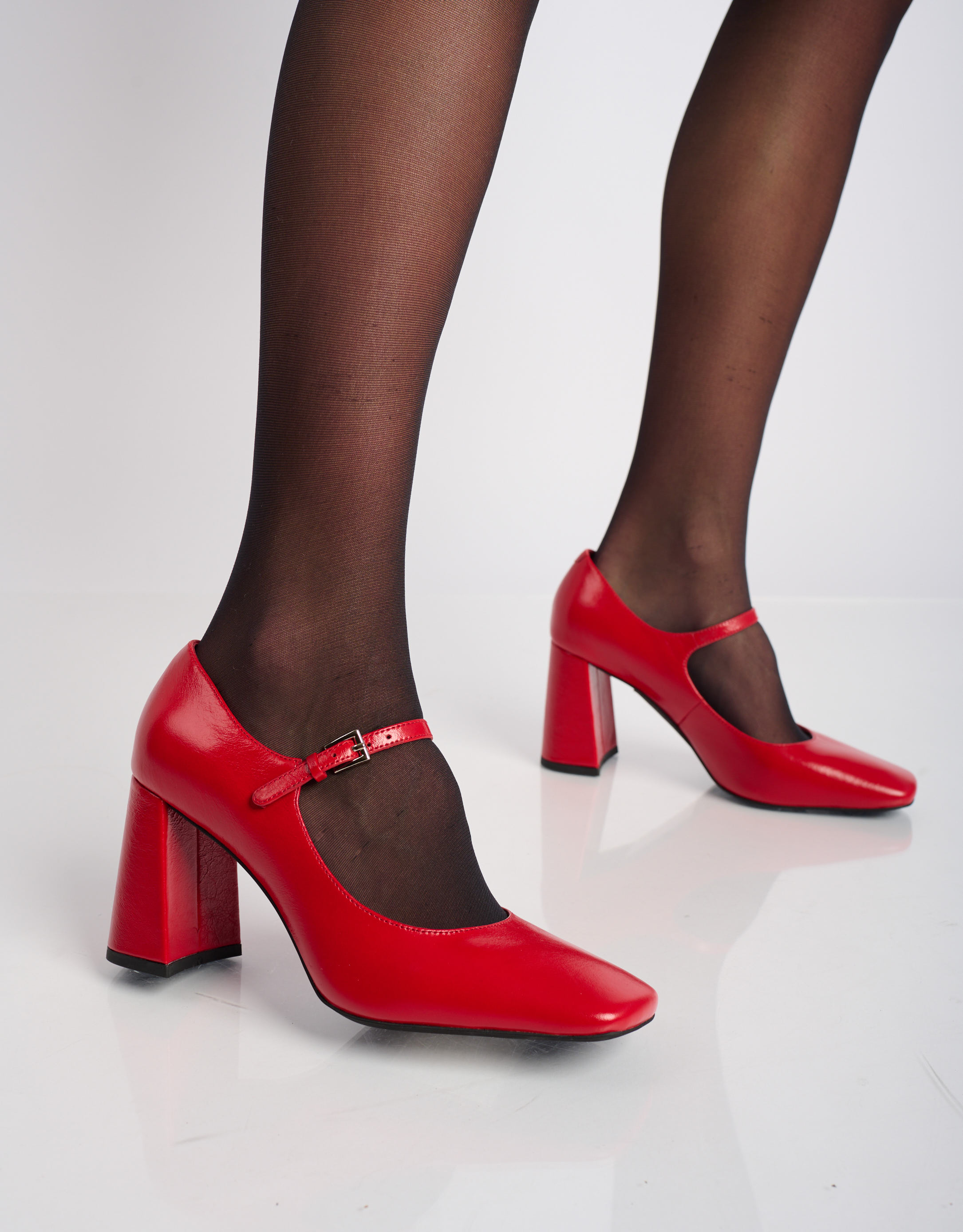 נעלי נשים - Jeffrey Campbell - נעלי עקב BOURDIN - אדום2