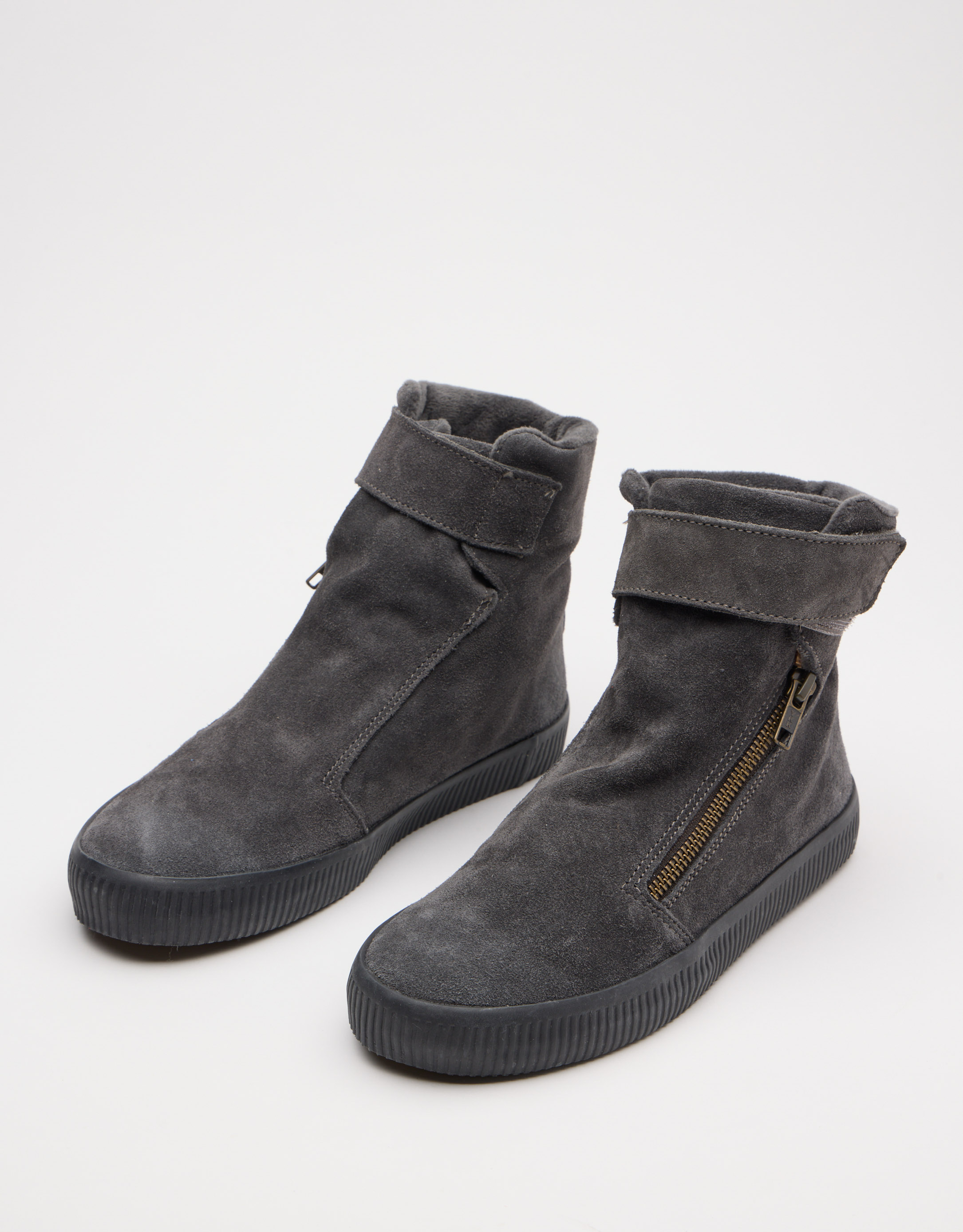 נעלי נשים - Aro - מגפונים עם סקוטש NOELLE - אפור2