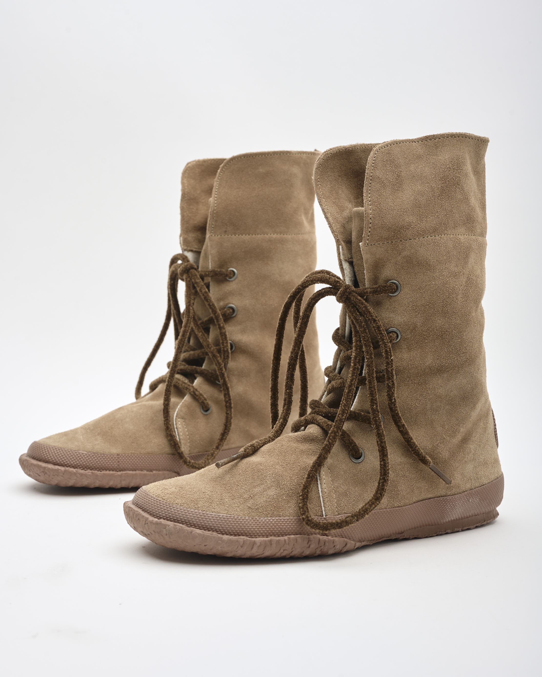 נעלי נשים - Aro - מגפי זמש WILLY - חום בהיר3