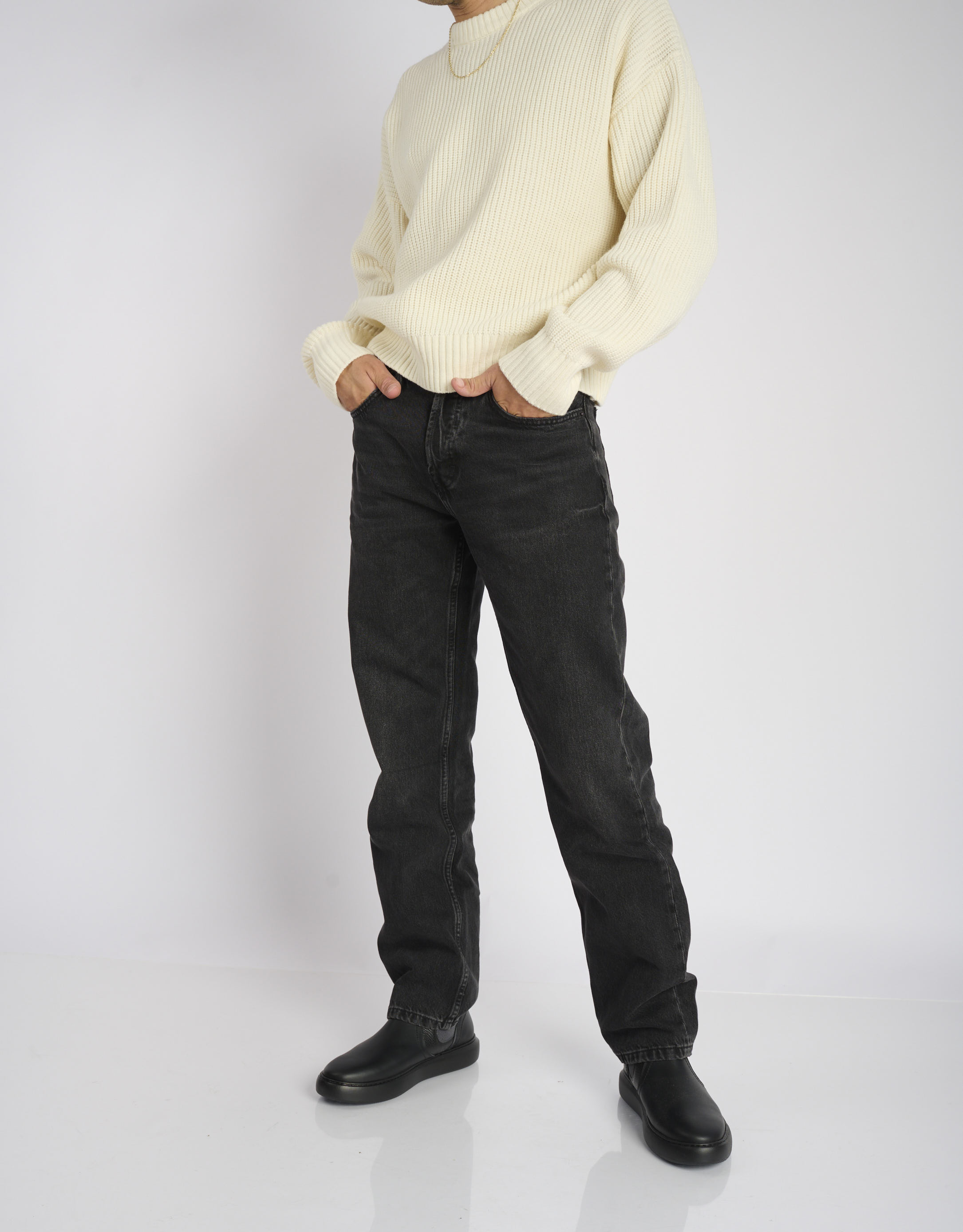 נעלי גברים - Ambitious - מגפי עור ECLIPSE - שחור2