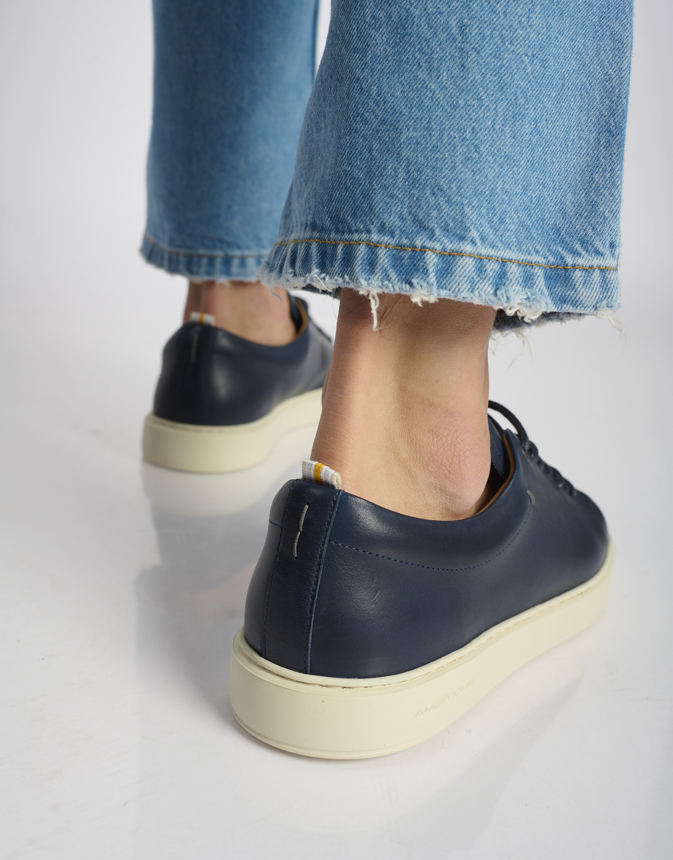 נעלי גברים - Ambitious - סניקרס עור LEWIS - כחול4