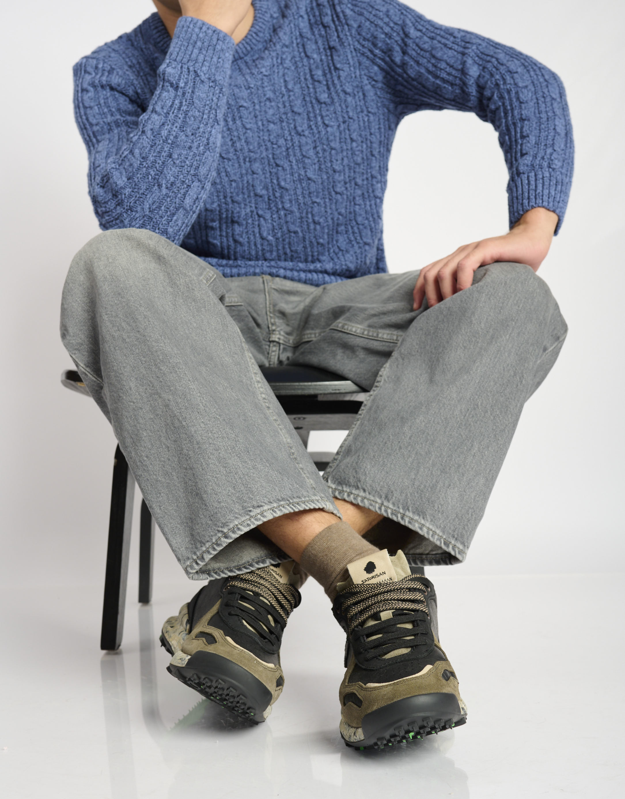 נעלי גברים - Satorisan - סניקרס  CHACRONA PULL UP - שחור1