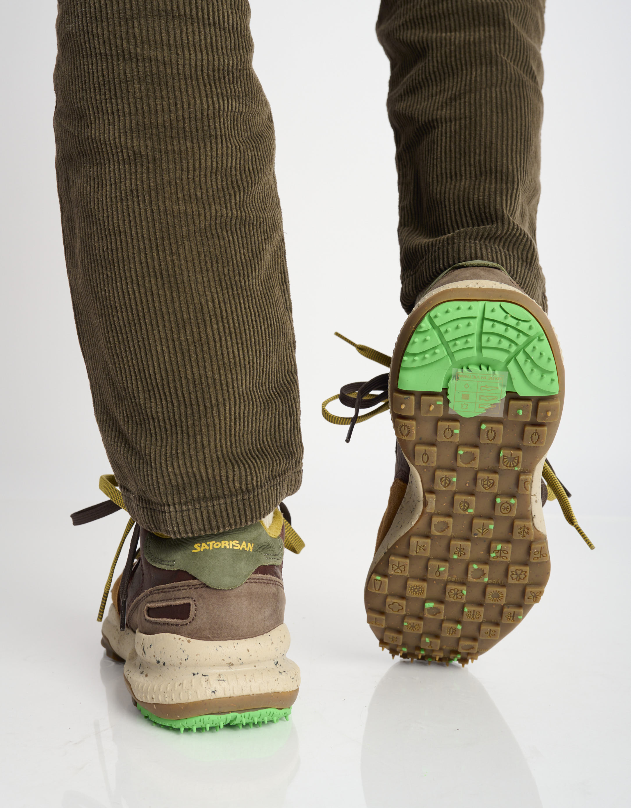 נעלי גברים - Satorisan - סניקרס  CHACRONA PULL UP - חום4