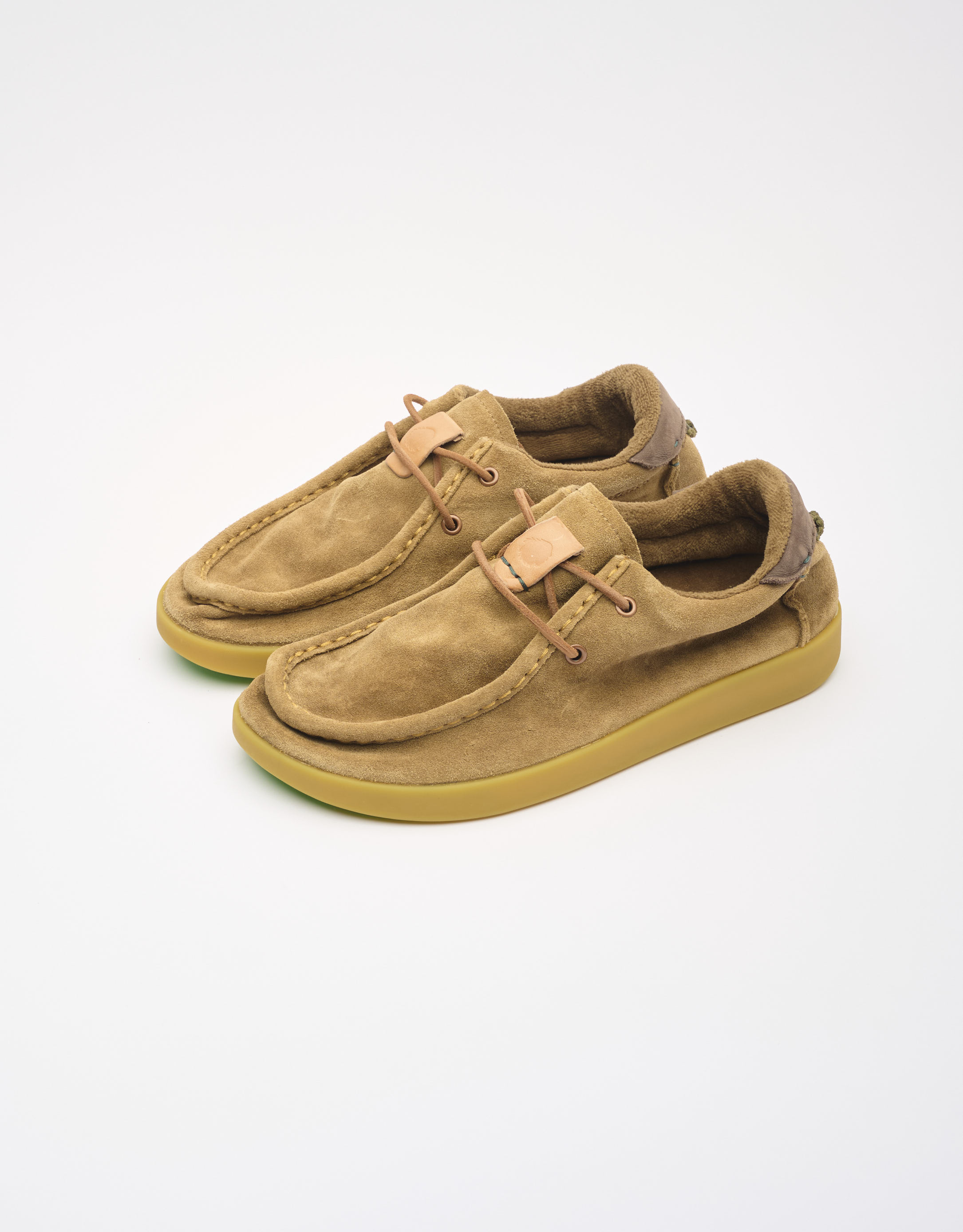 נעלי גברים - Satorisan - מוקסינים מזמש KWAHU - חום בהיר1