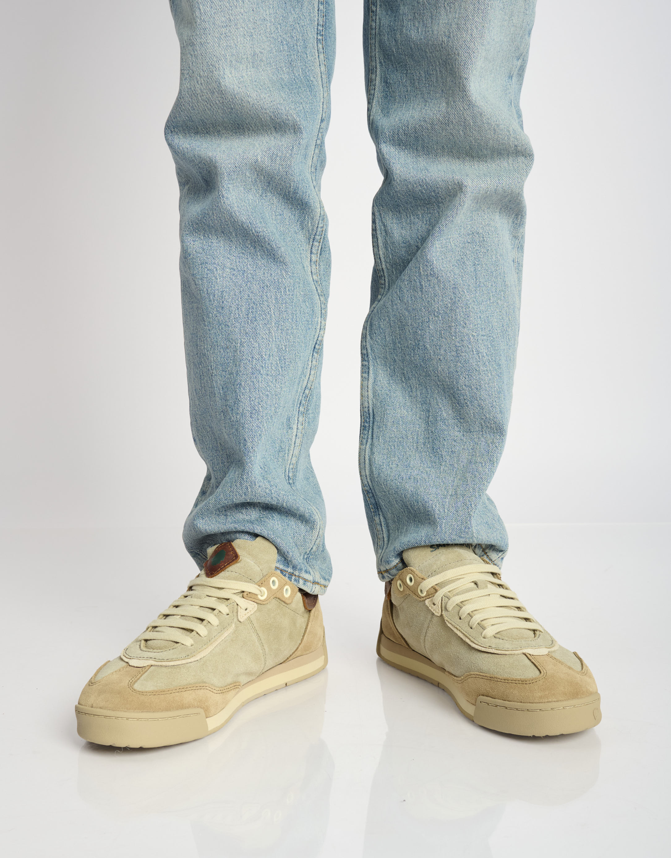 נעלי גברים - Satorisan - סניקרס זמש ENSO - אפור   בז'1