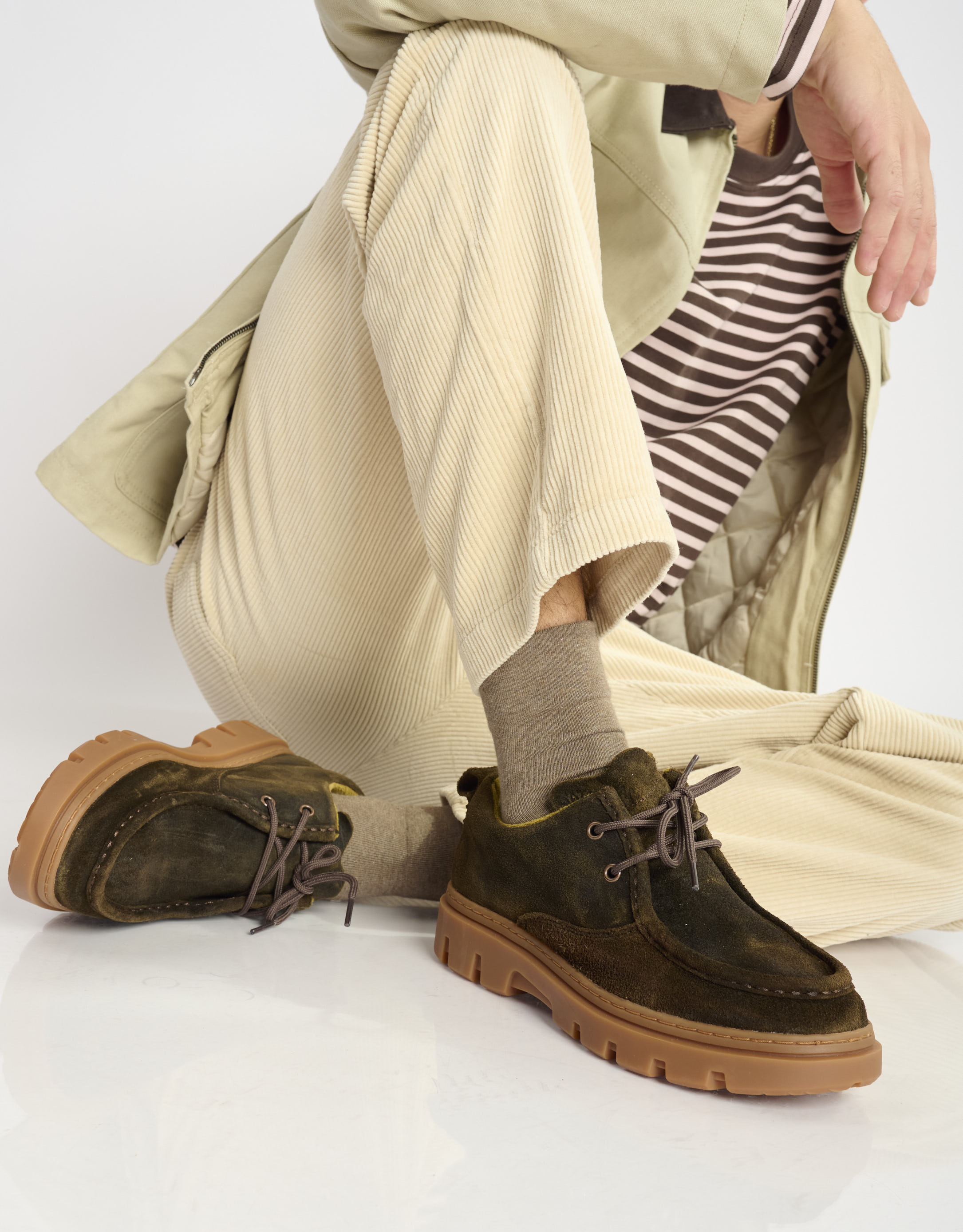 נעלי גברים - Satorisan - מוקסינים UNALOME WALLABY - חום2