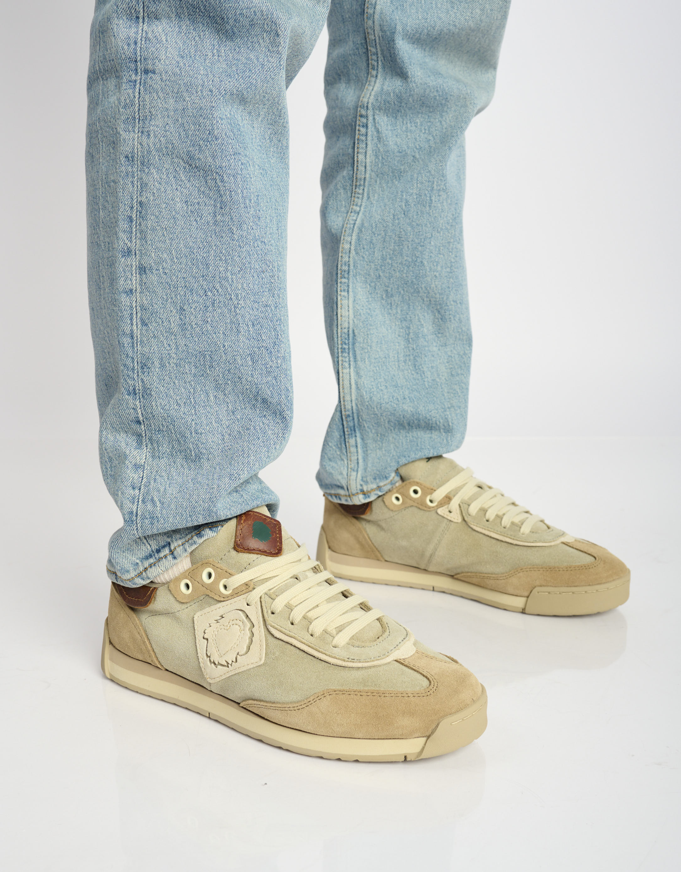 נעלי גברים - Satorisan - סניקרס זמש ENSO - אפור   בז'3