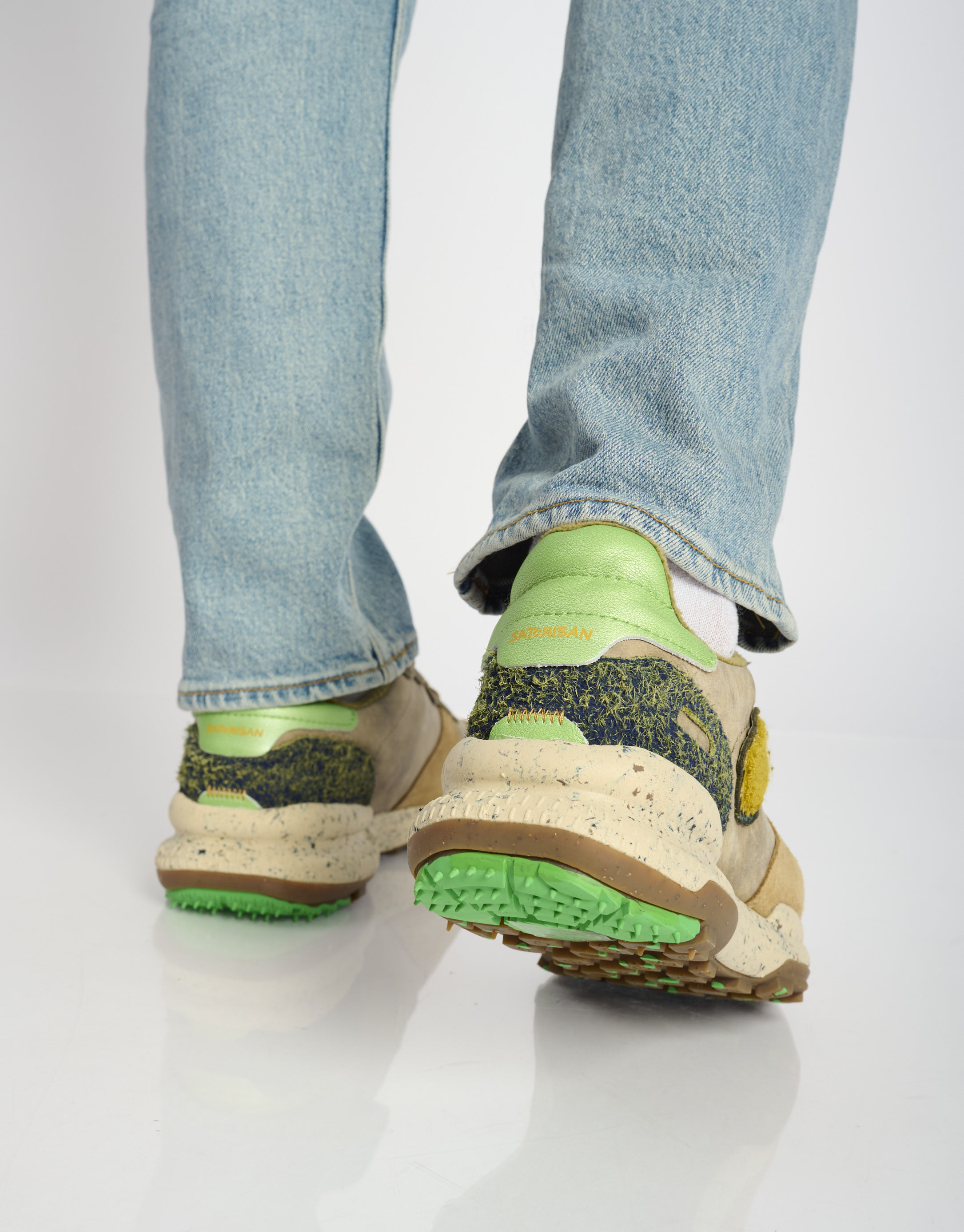 נעלי גברים - Satorisan - סניקרס עור CHACRONA - חום בהיר4