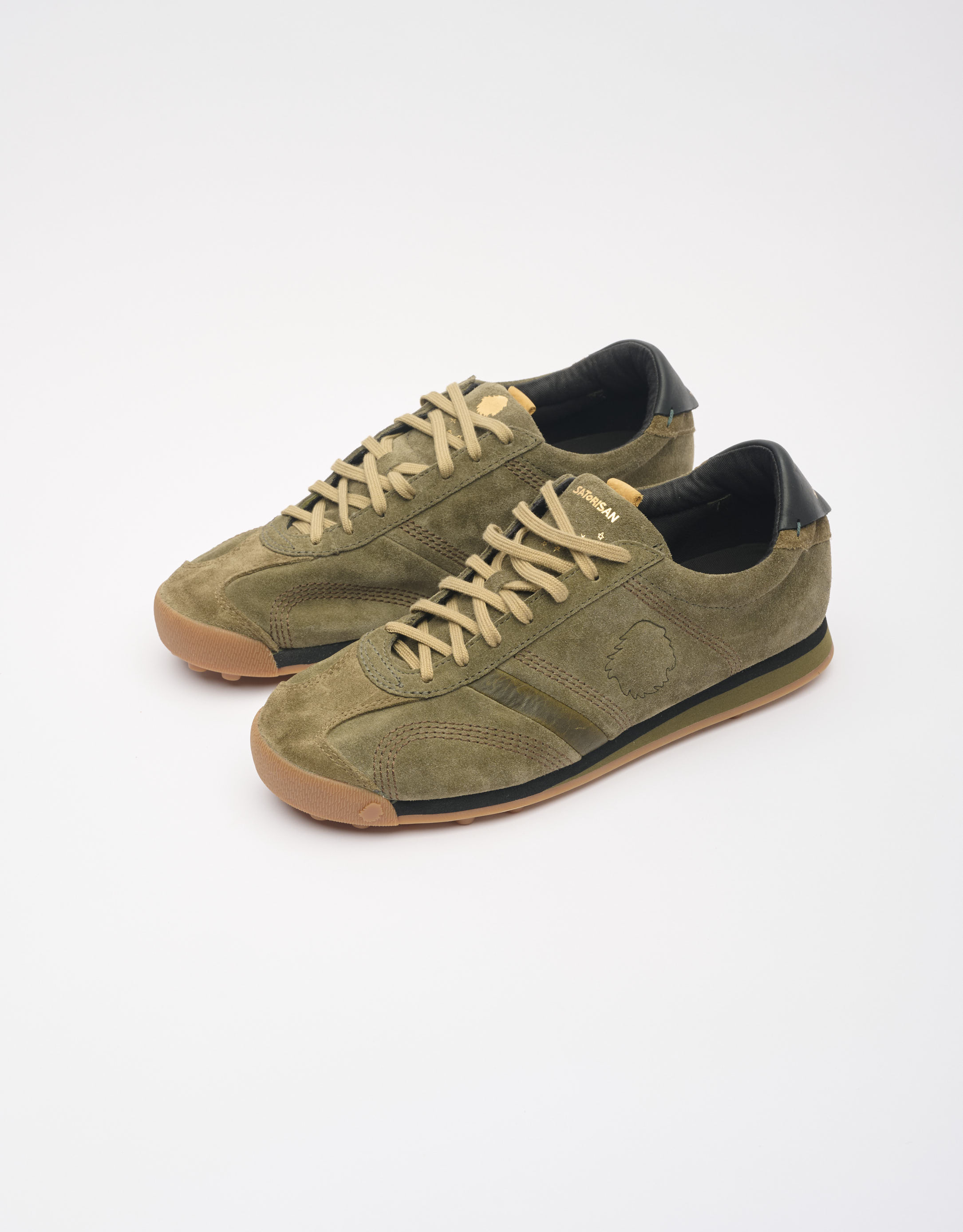 נעלי גברים - Satorisan - סניקרס זמש STARDUST - חאקי3