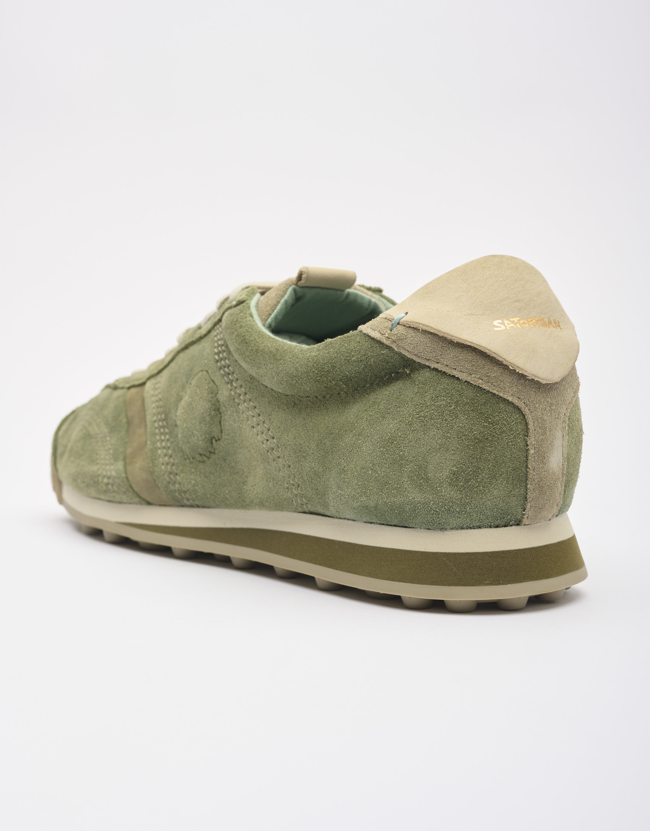 נעלי גברים - Satorisan - סניקרס זמש STARDUST - ירוק4