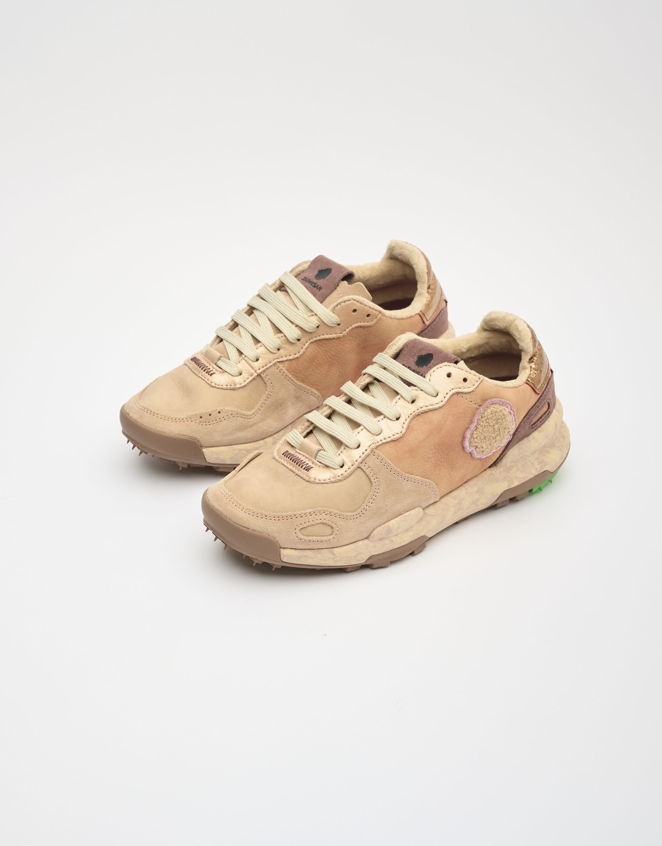 נעלי נשים - Satorisan - סניקרס עור CHACRONA - ורוד2