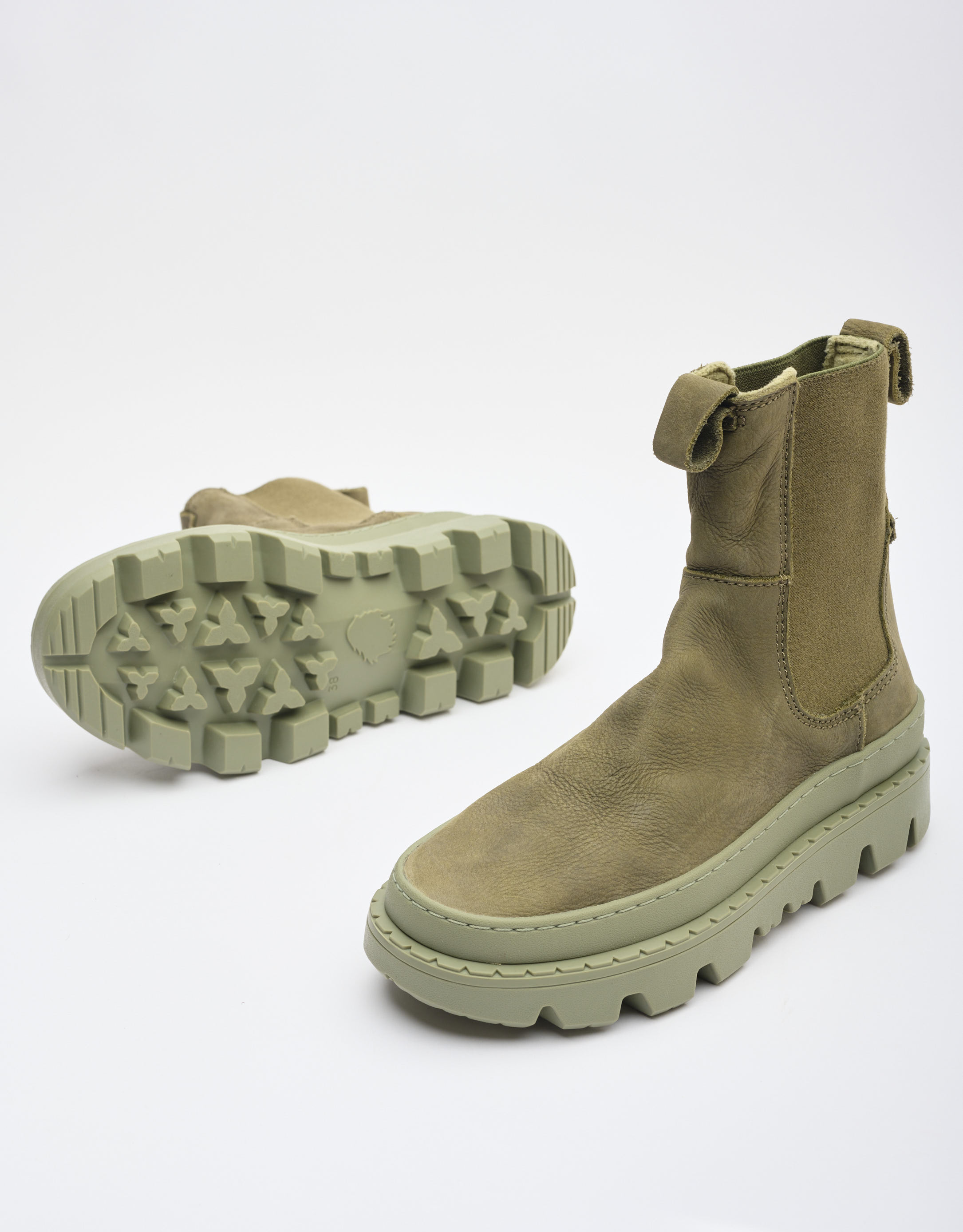 נעלי נשים - Satorisan - מגפונים UNALOME ELASTIC - חאקי2