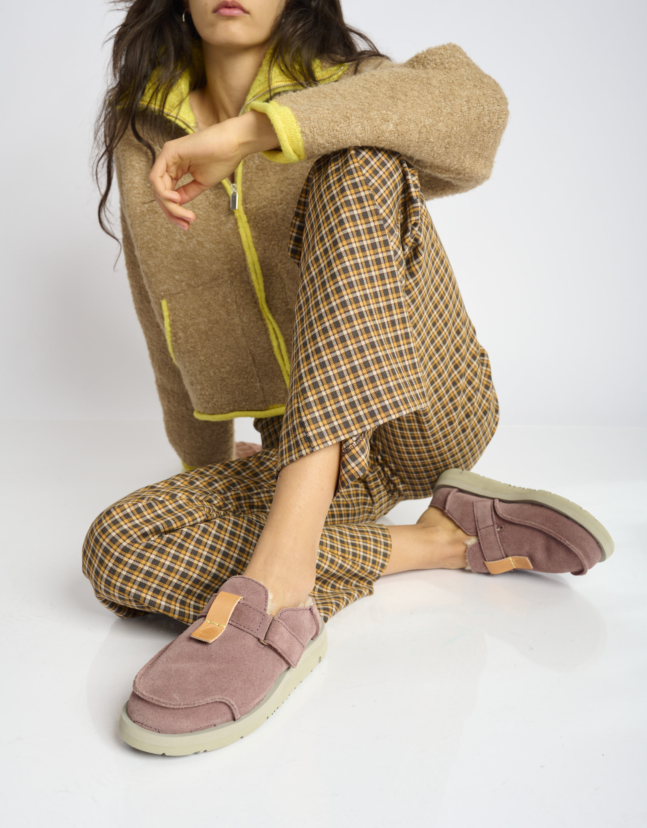 נעלי נשים - Satorisan - כפכפי זמש  UWABAKI - סגול4