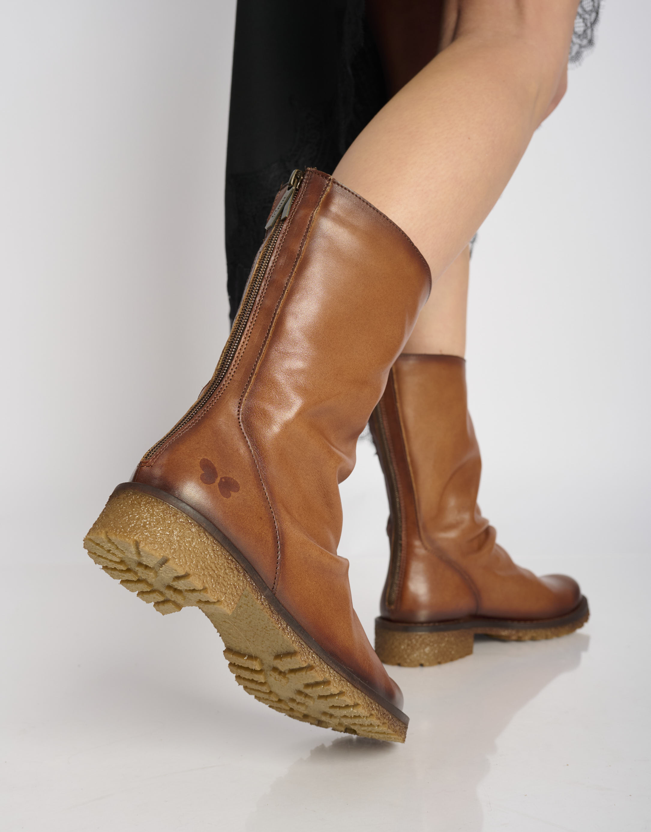 נעלי נשים - Felmini - מגפיים CASTER - חום2