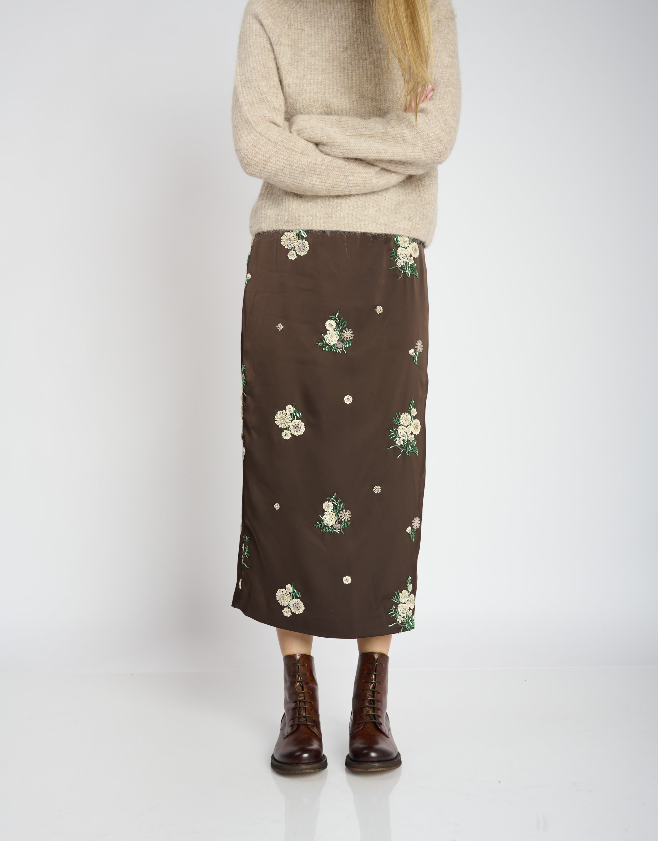 נעלי נשים - Felmini - מגפונים עם שרוכים COOPER - חום כהה2