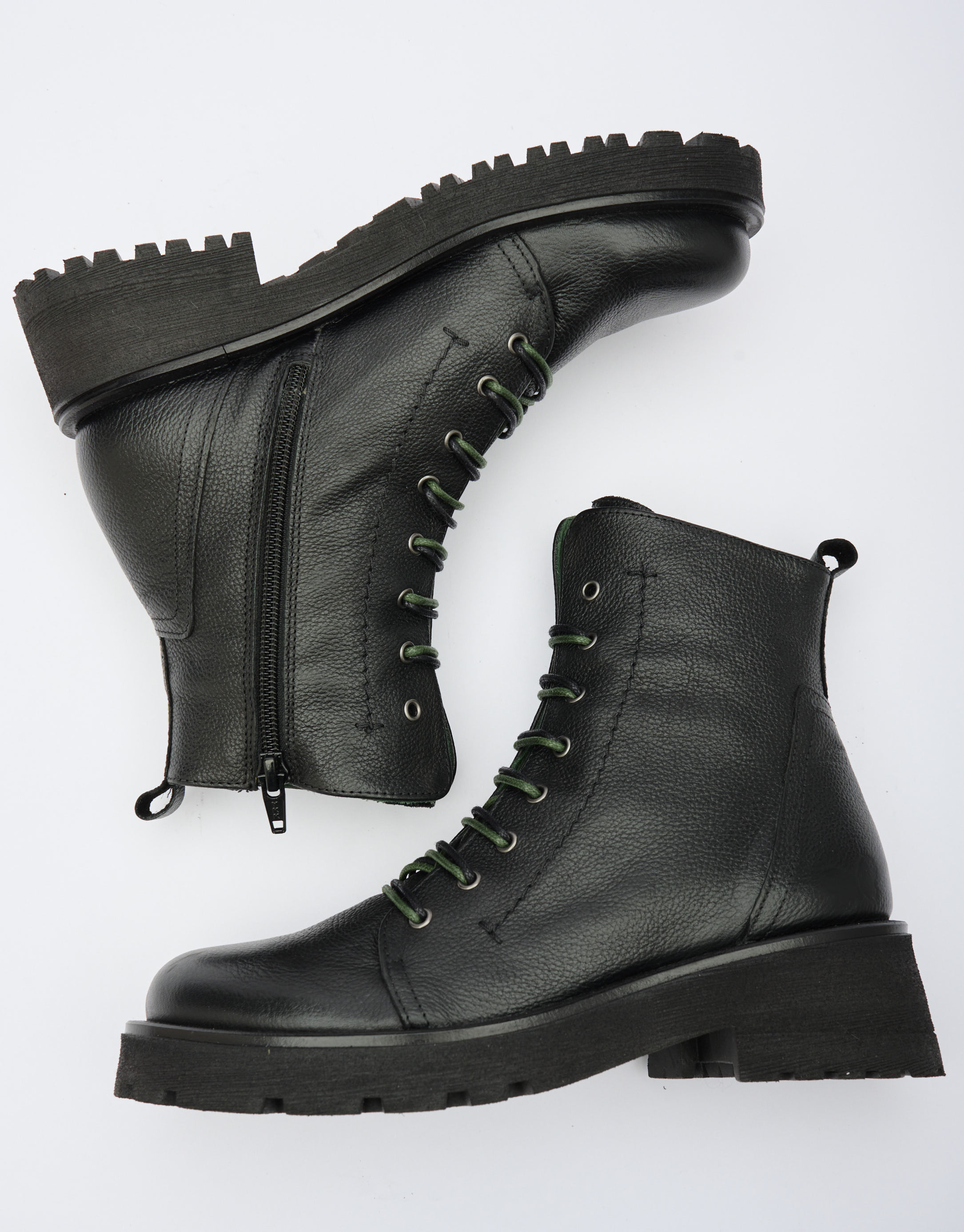 נעלי נשים - Felmini - מגפונים עם שרוכים NADIR - שחור2