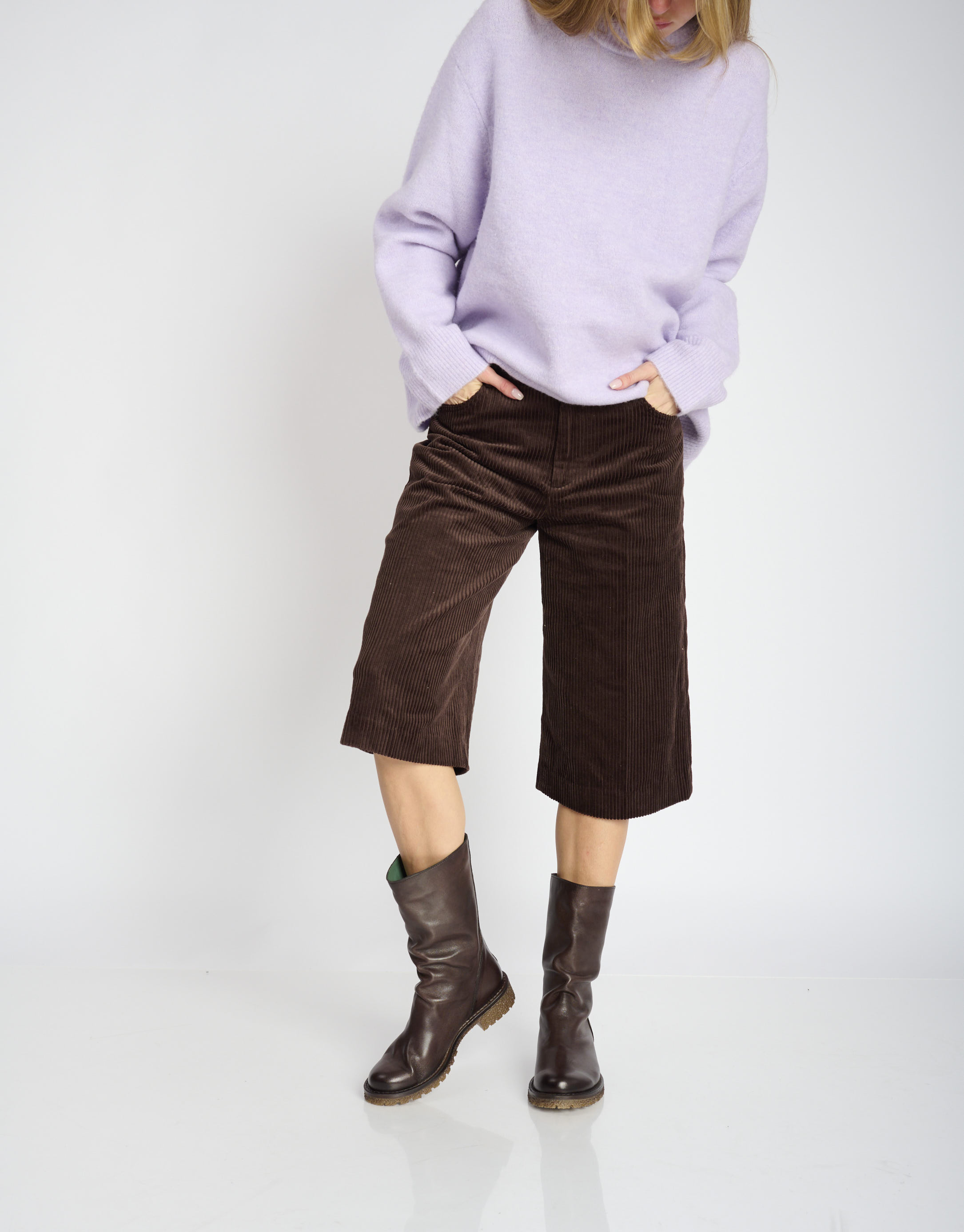 נעלי נשים - Felmini - מגפיים CASTER - חום כהה2