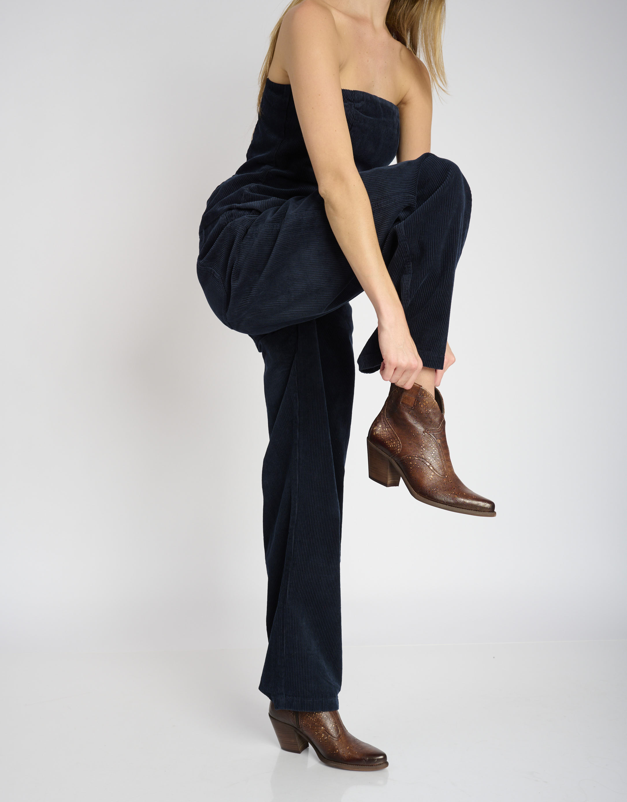 נעלי נשים - Felmini - מגפוני בוקרים  LAREDO - חום נחש2