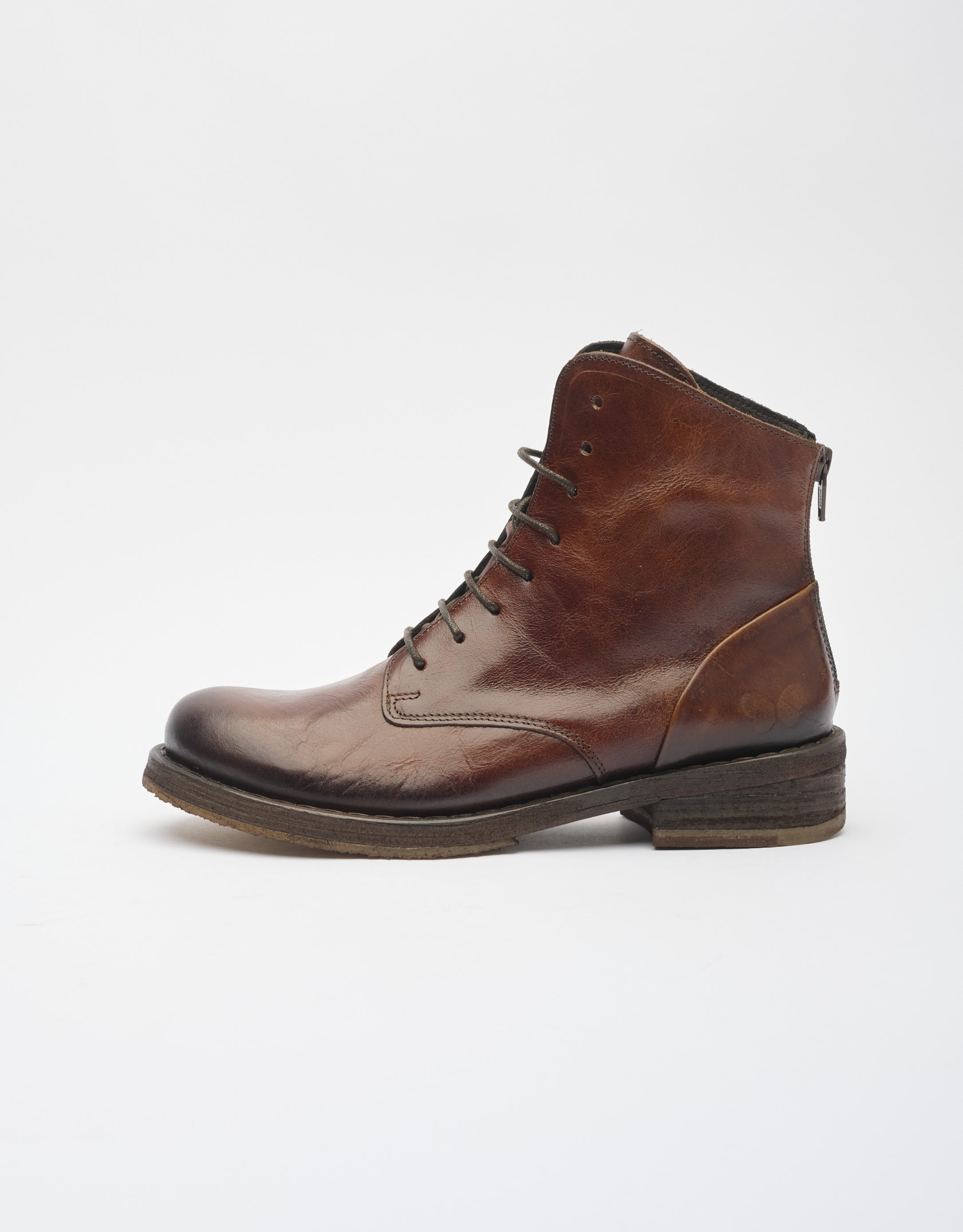 נעלי נשים - Felmini - מגפונים עם שרוכים COOPER - חום כהה3