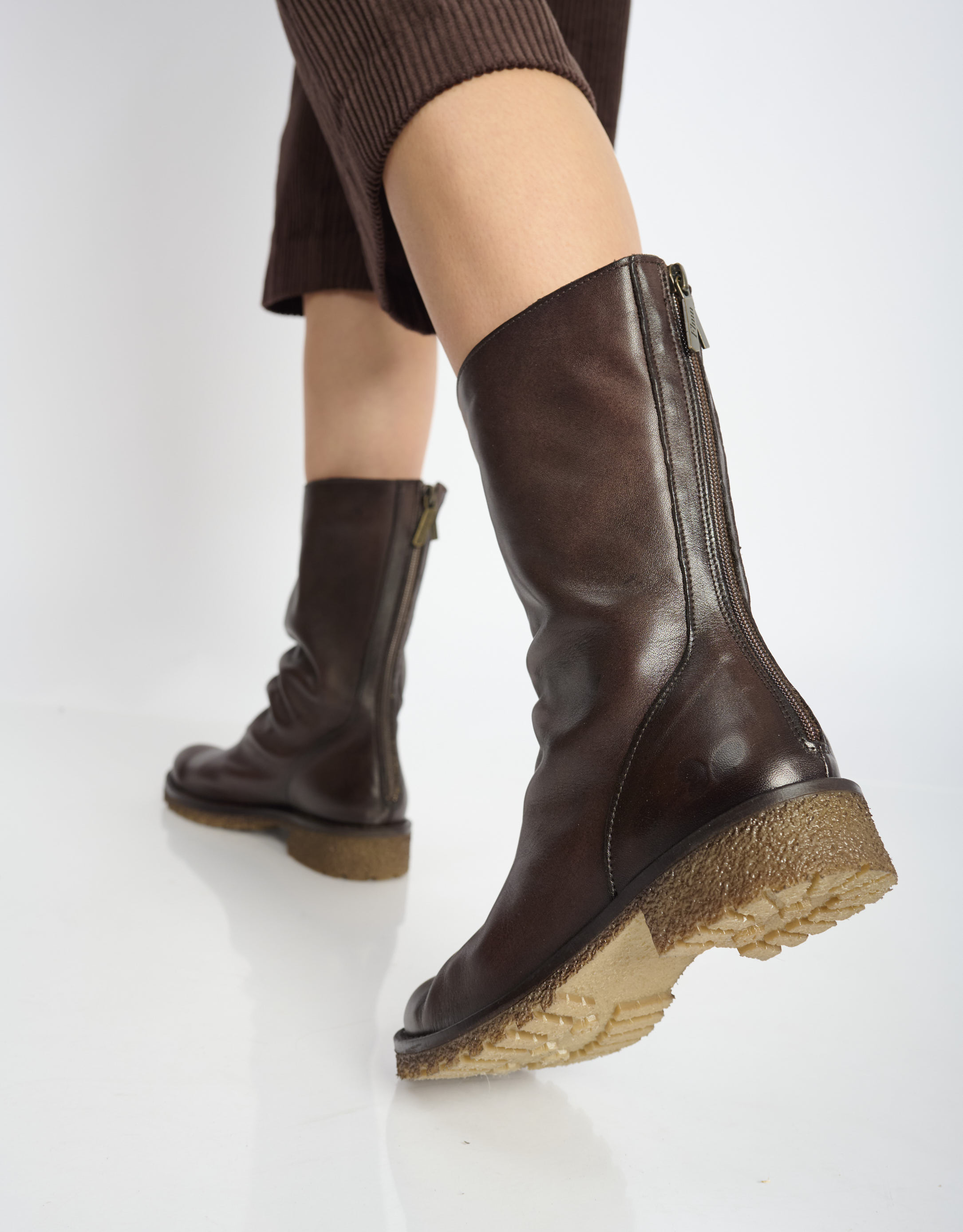 נעלי נשים - Felmini - מגפיים CASTER - חום כהה3