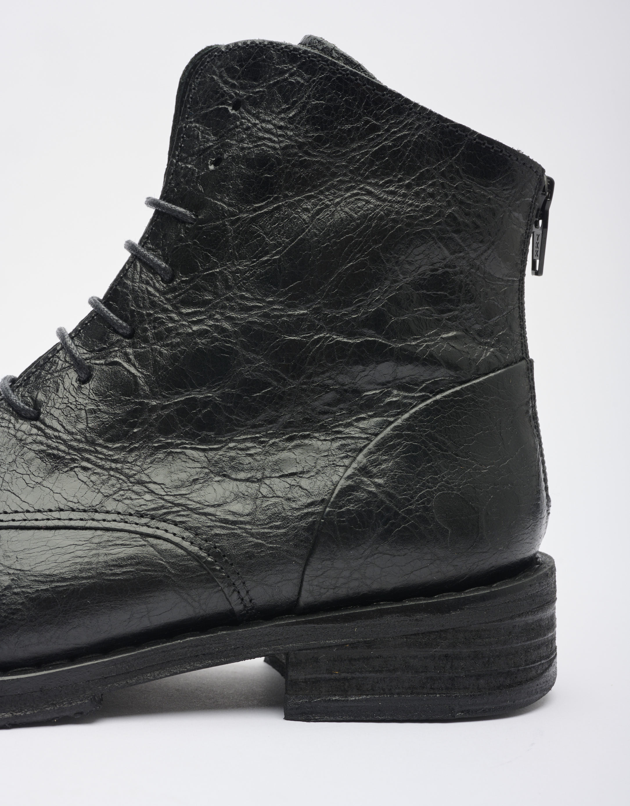 נעלי נשים - Felmini - מגפונים עם שרוכים COOPER - שחור3