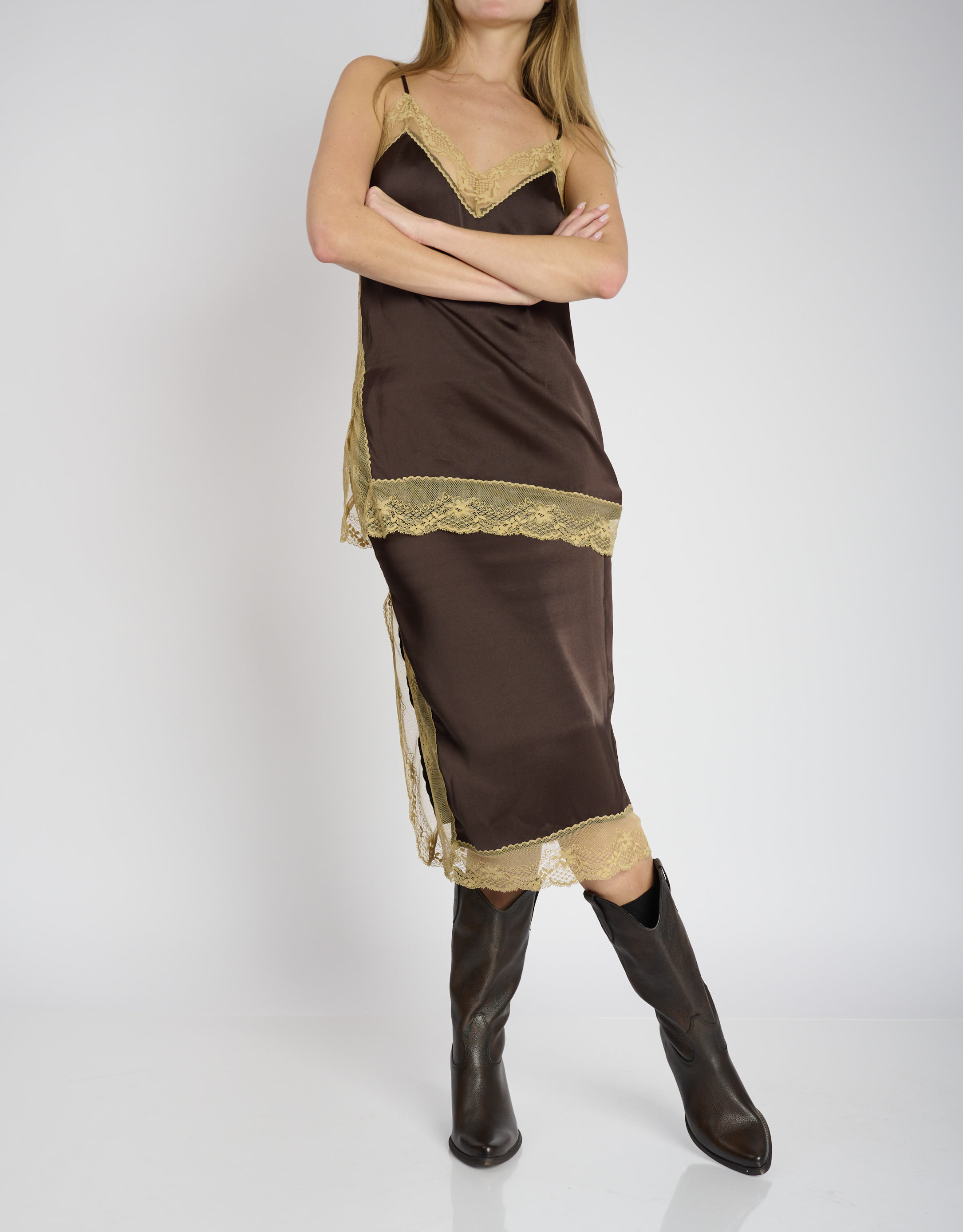 נעלי נשים - Felmini - מגפי בוקרים LAREDO - חום4