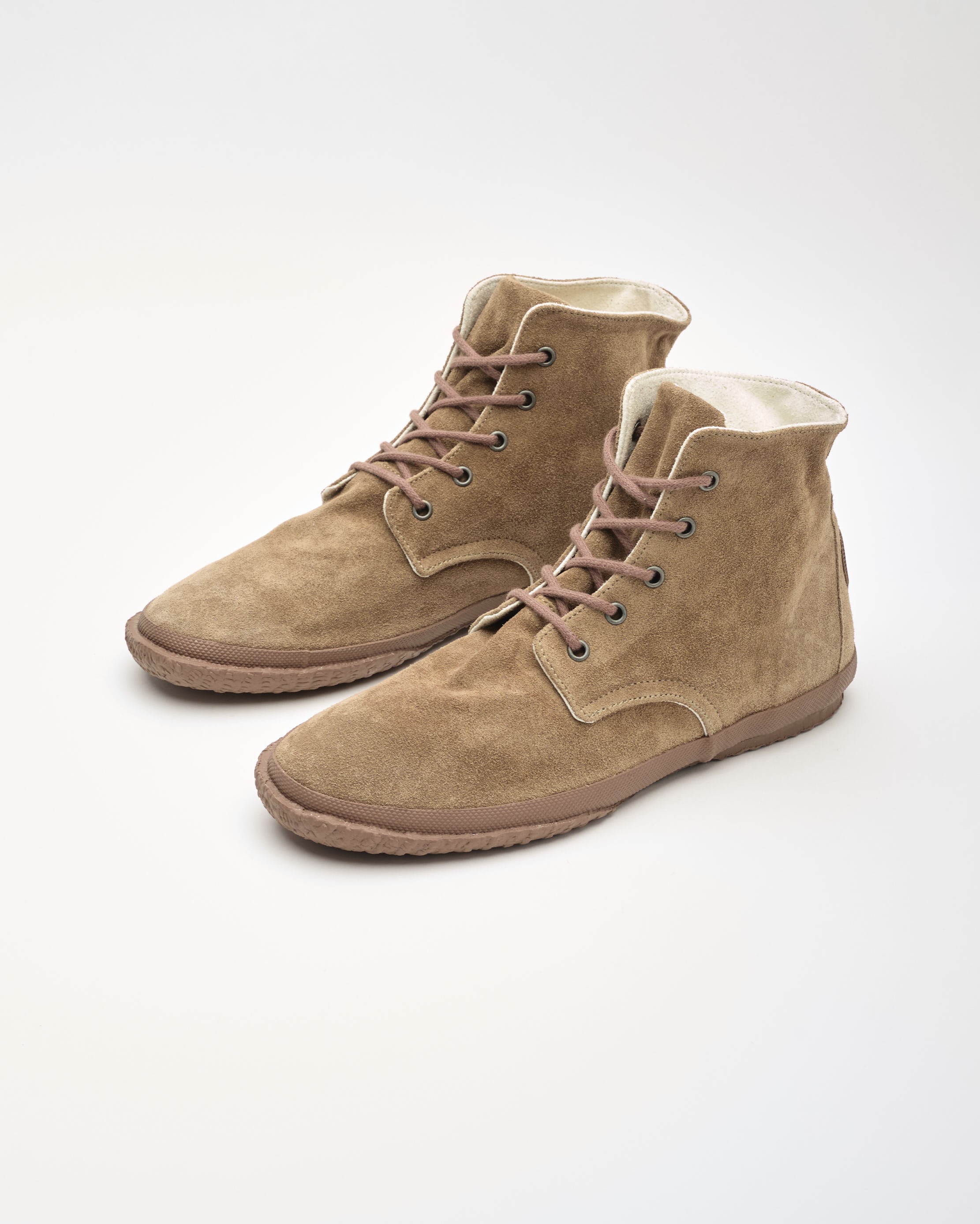 נעלי גברים - Aro - נעליים גבוהות מזמש WILLY - חום בהיר3