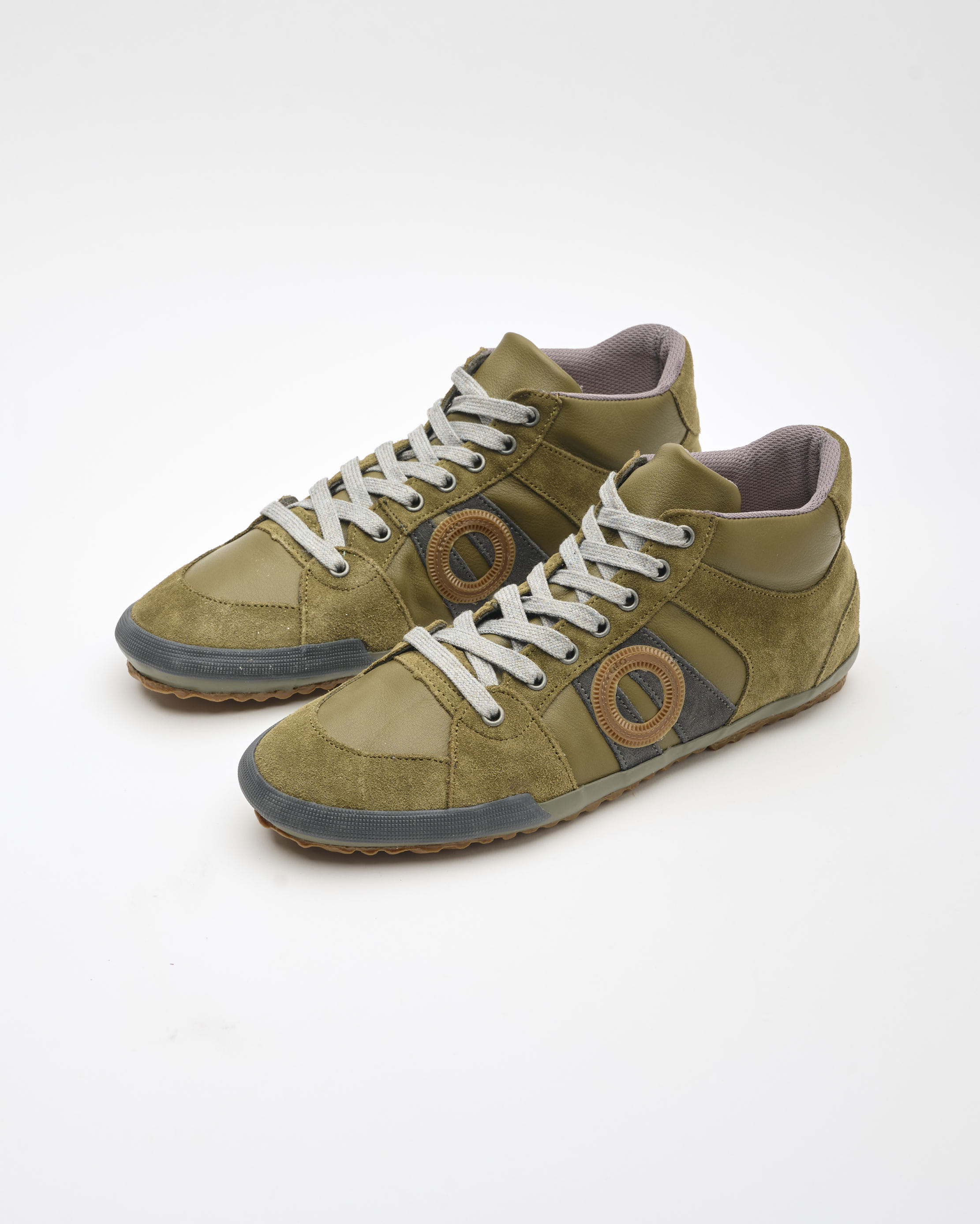 נעלי גברים - Aro - סניקרס גבוהות מעור IDO - ירוק2