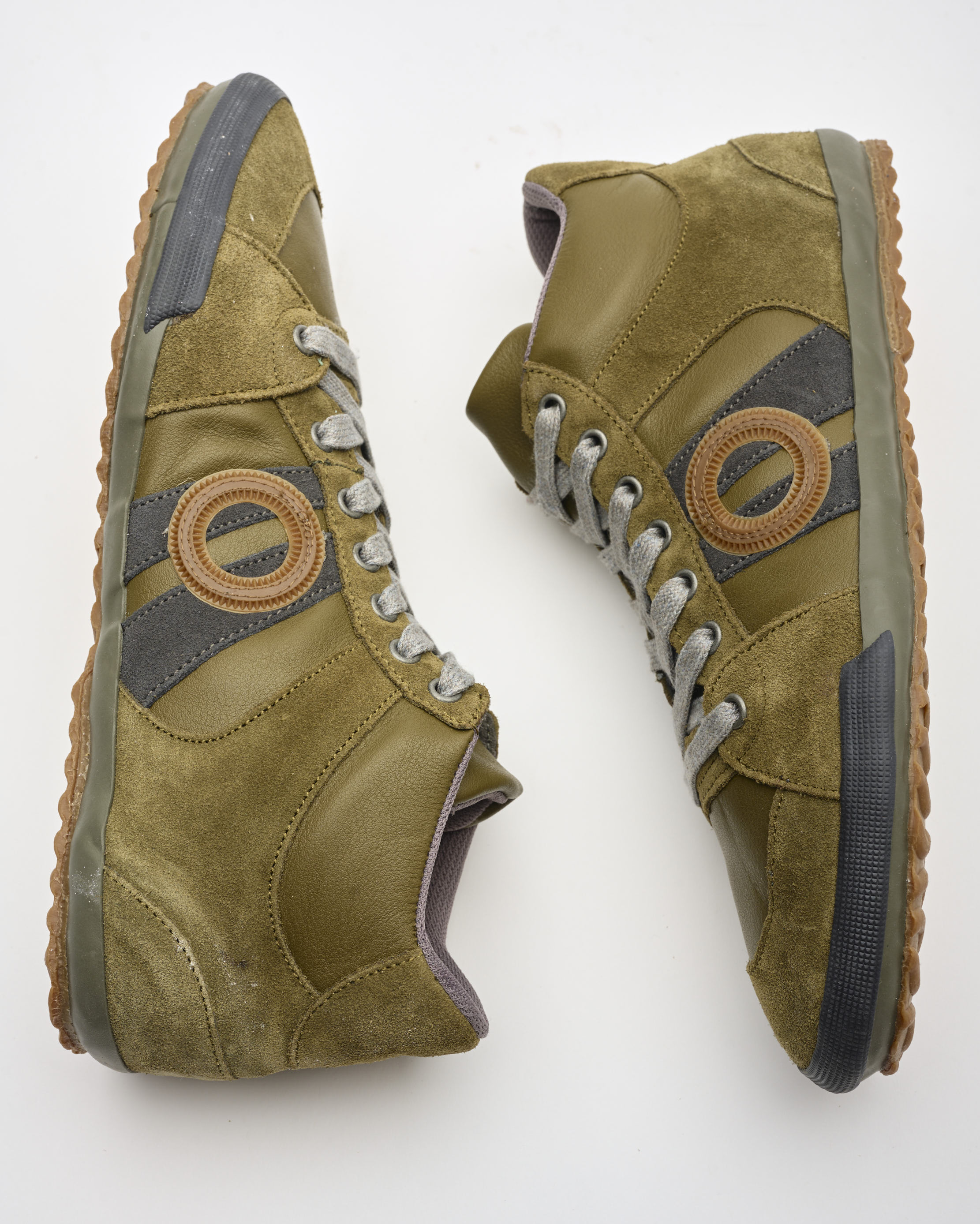 נעלי גברים - Aro - סניקרס גבוהות מעור IDO - ירוק4