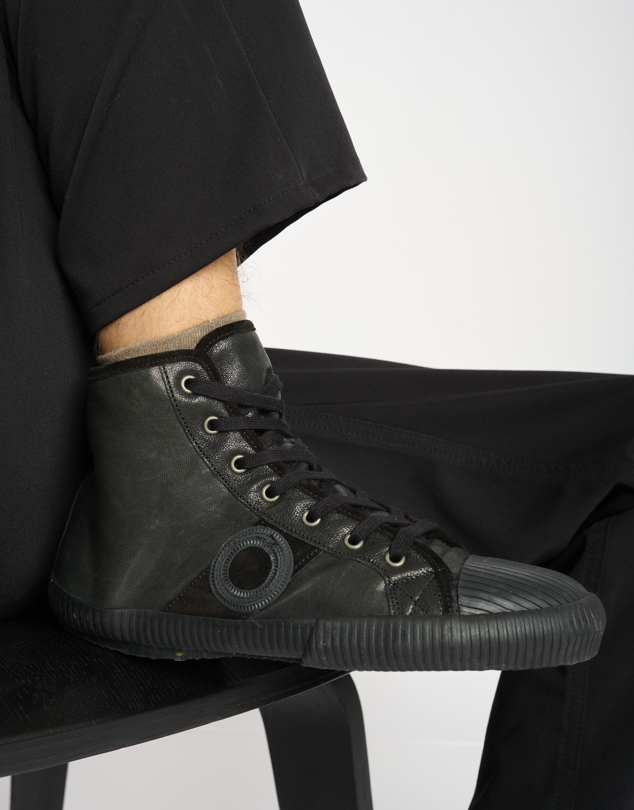 נעלי גברים - Aro - סניקרס גבוהות CHARLIE - שחור2