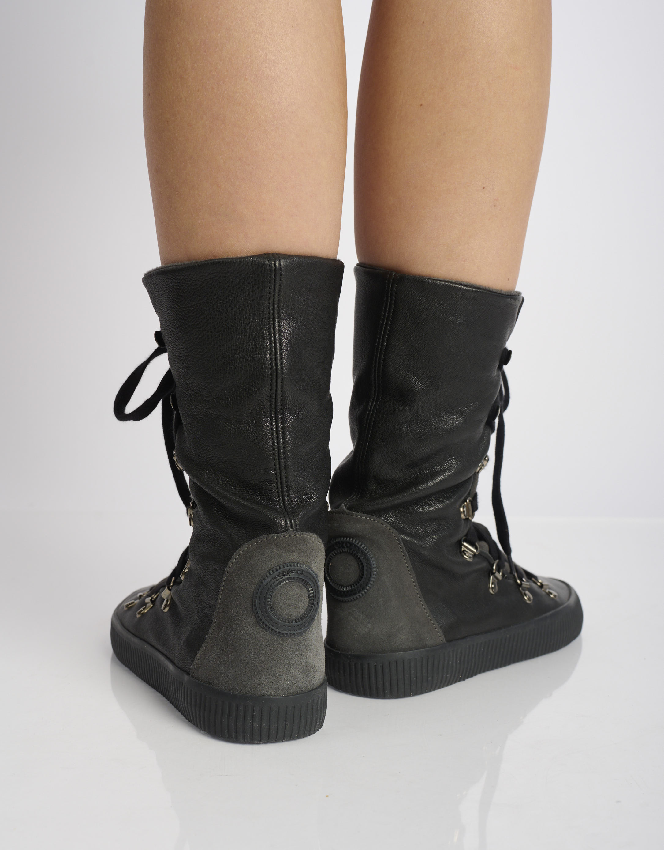 נעלי נשים - Aro - מגפיים עם שרוכים NOELLE - שחור4