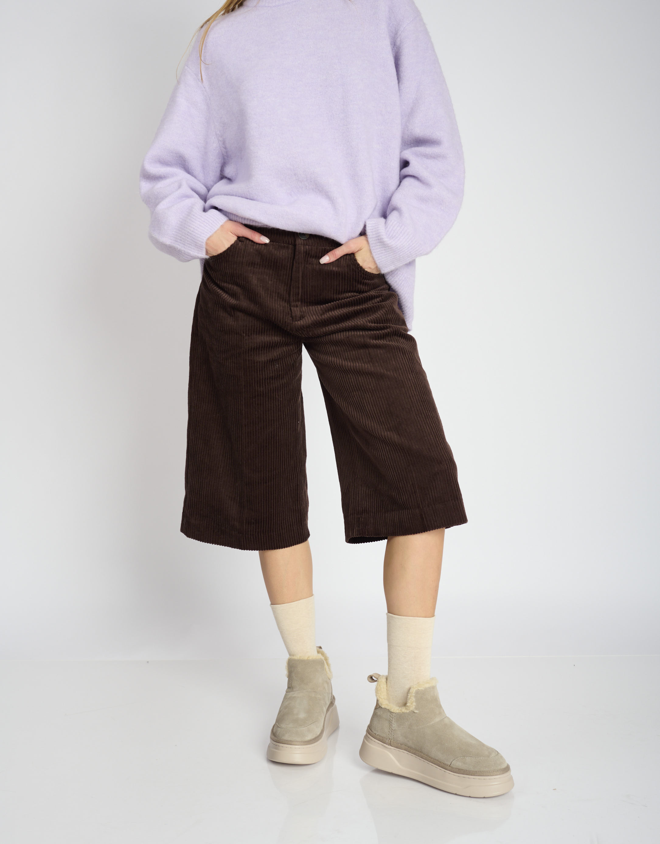 נעלי נשים - Crime London - מגפונים ABBEY - אפור2