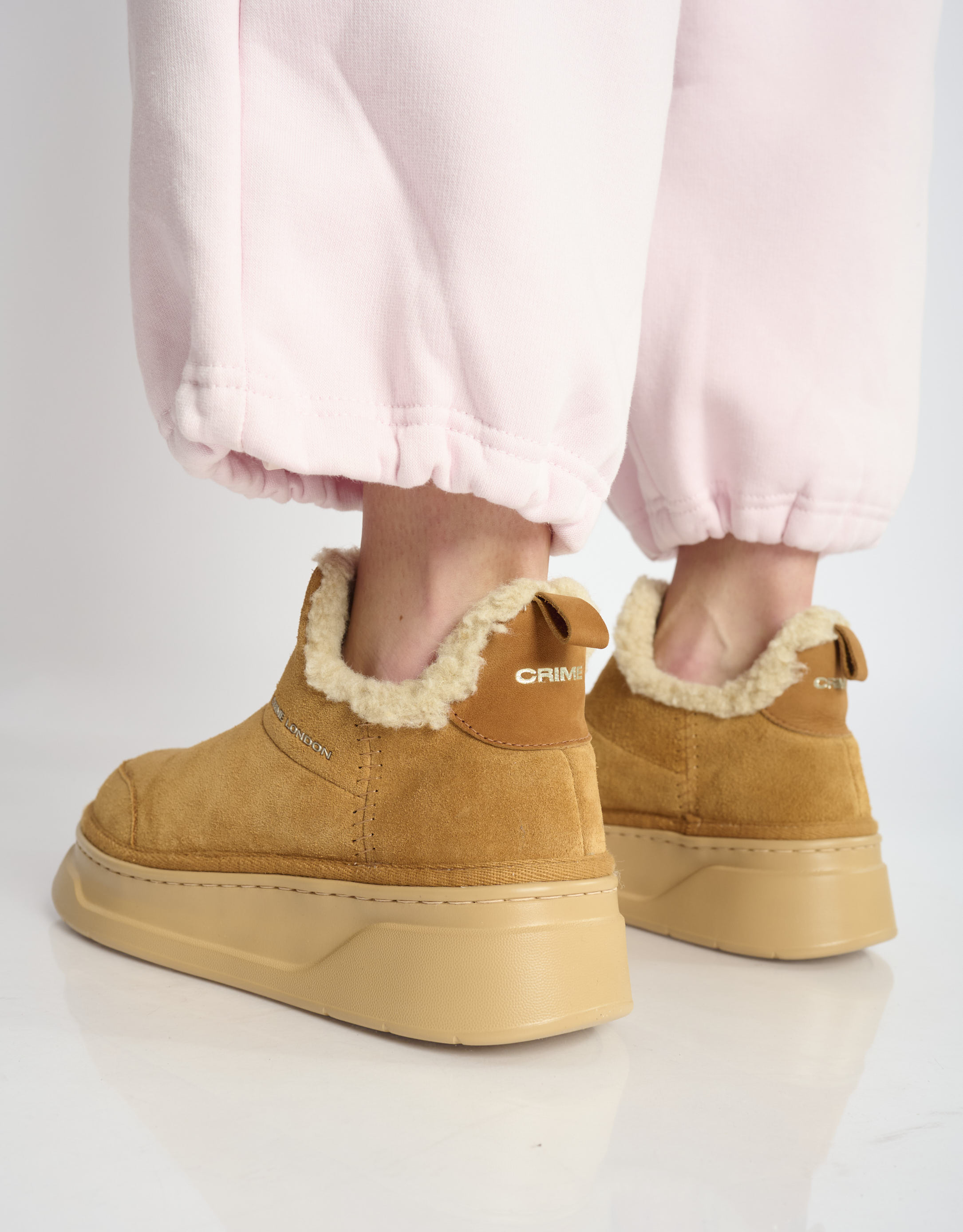 נעלי נשים - Crime London - מגפונים ABBEY - קאמל3