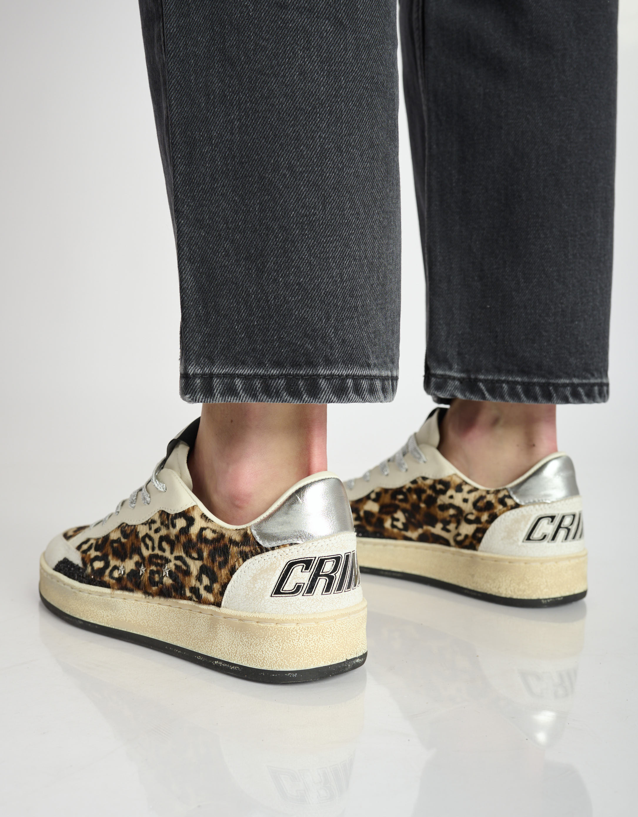 נעלי נשים - Crime London - סניקרס IGGY - נמר4
