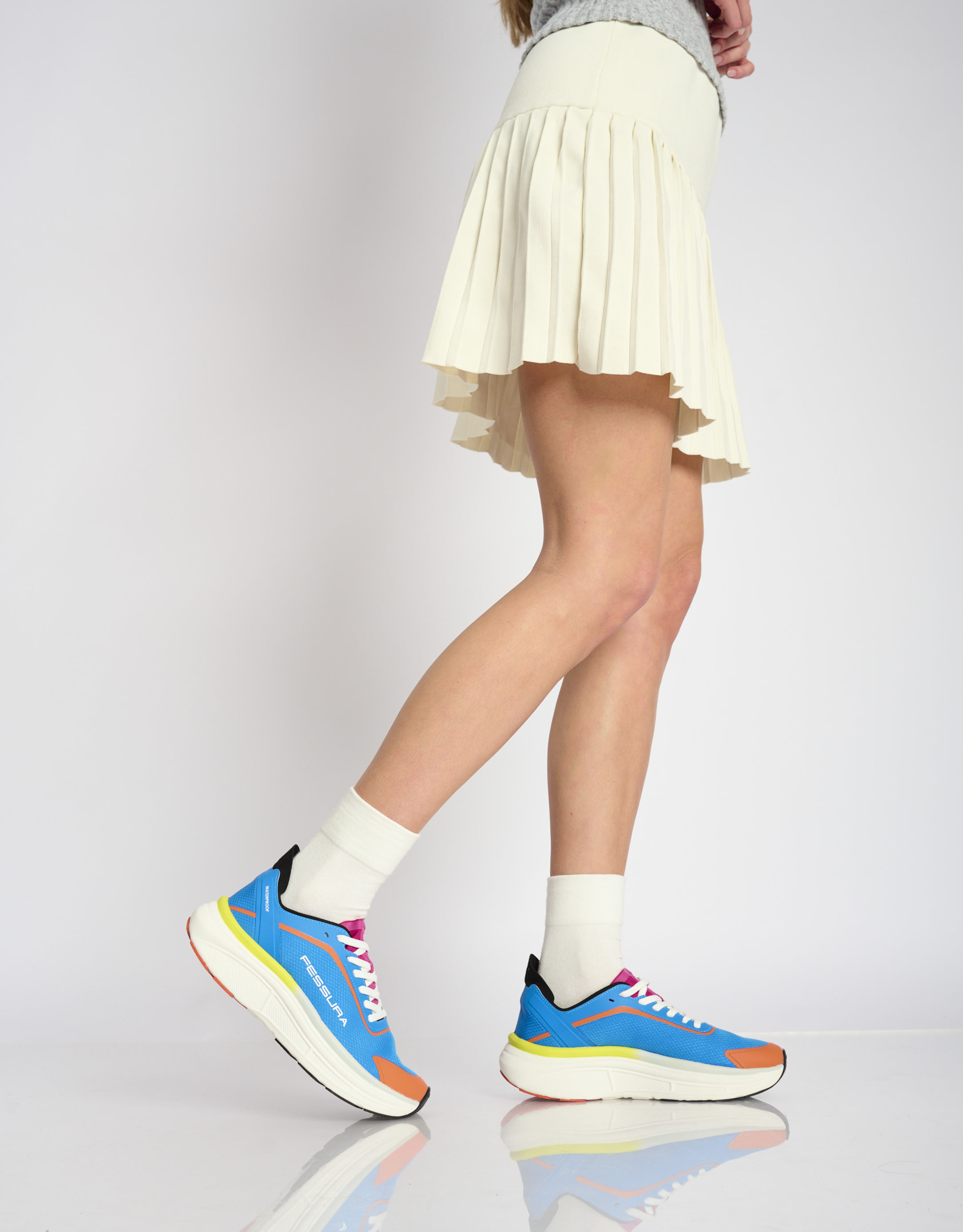 נעלי נשים - Fessura - סניקרס SPEED 3 - טורקיז1